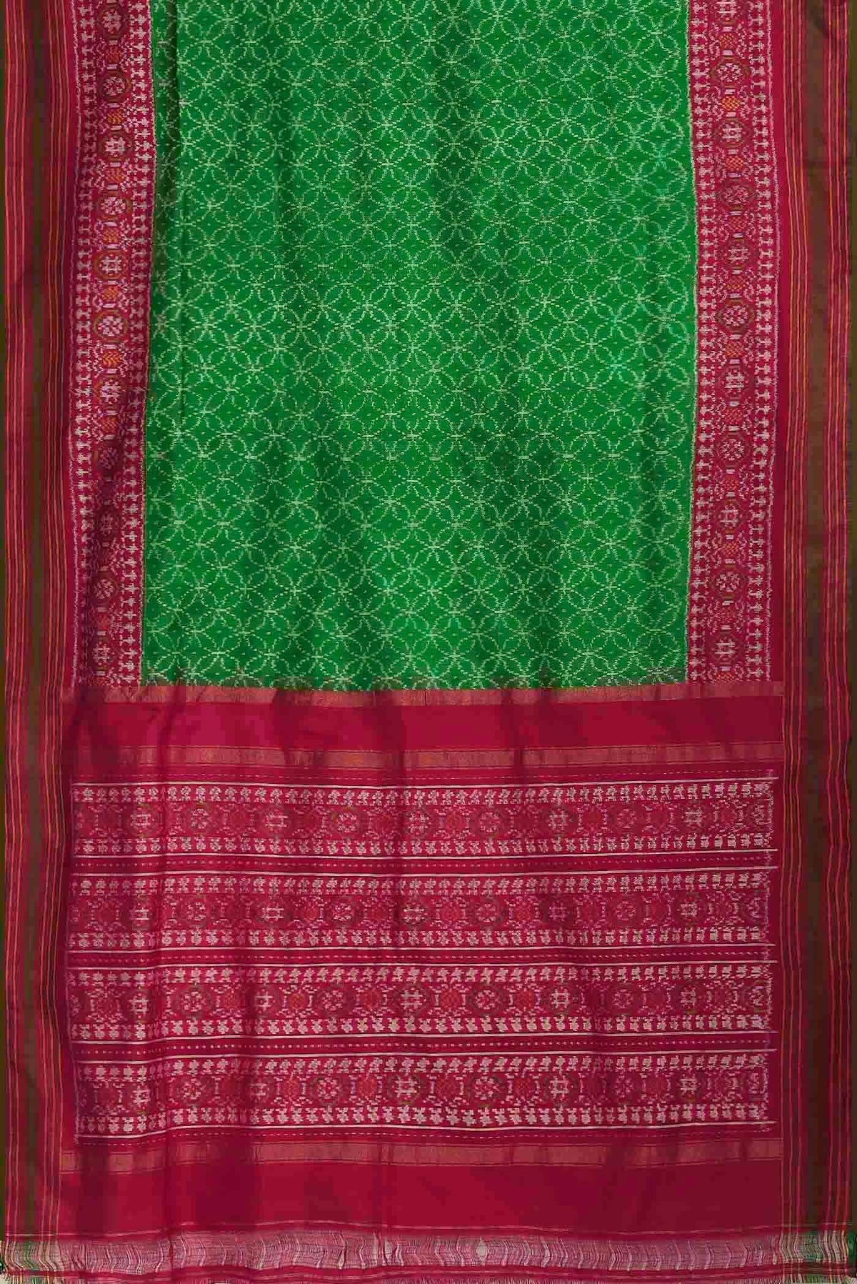 Green Orissa Silk Saree