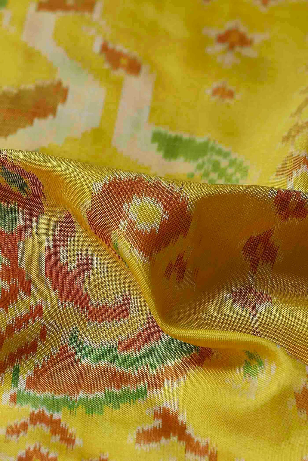 Yellow Orissa Silk Saree