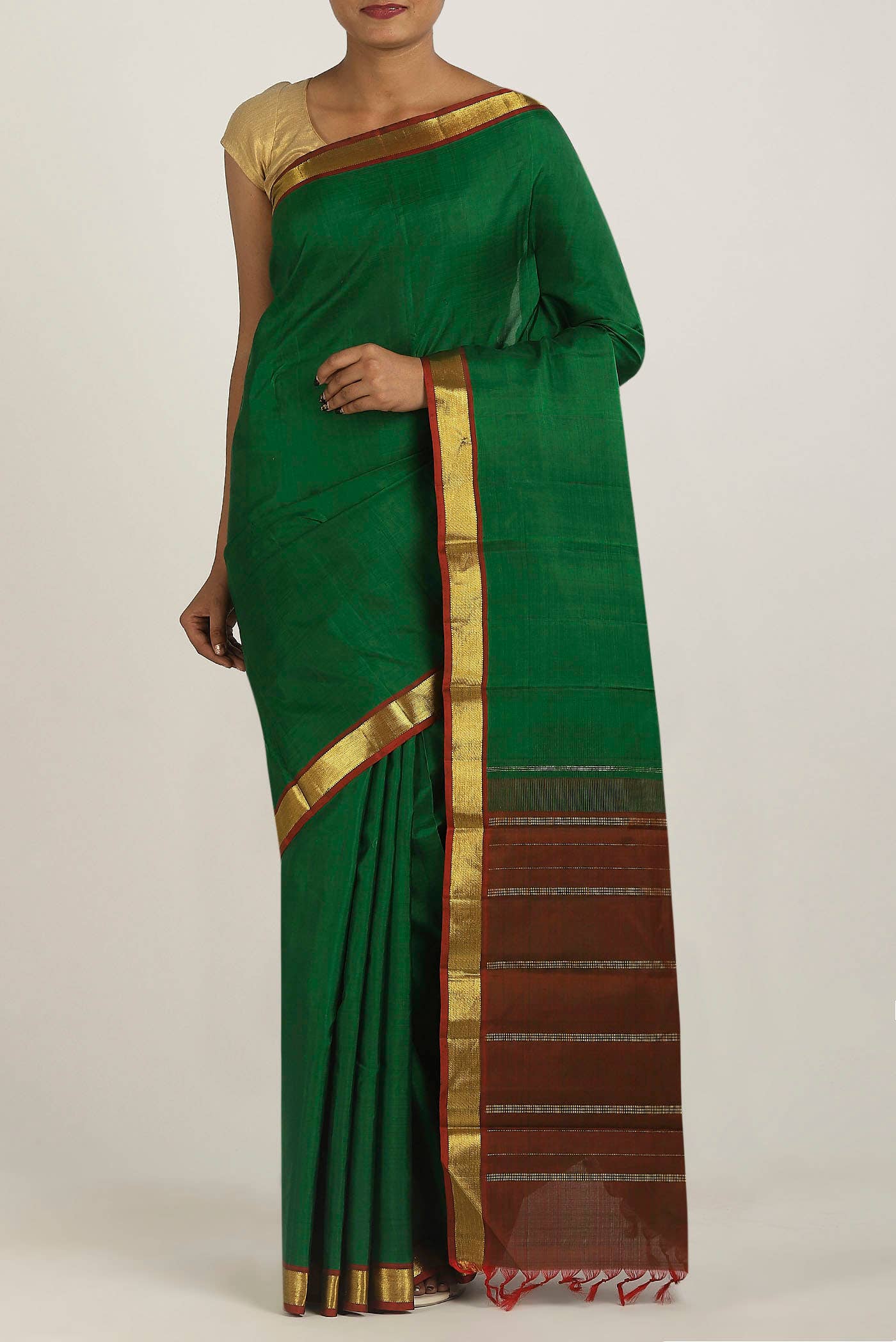Green Kanchipuram Silk Saree