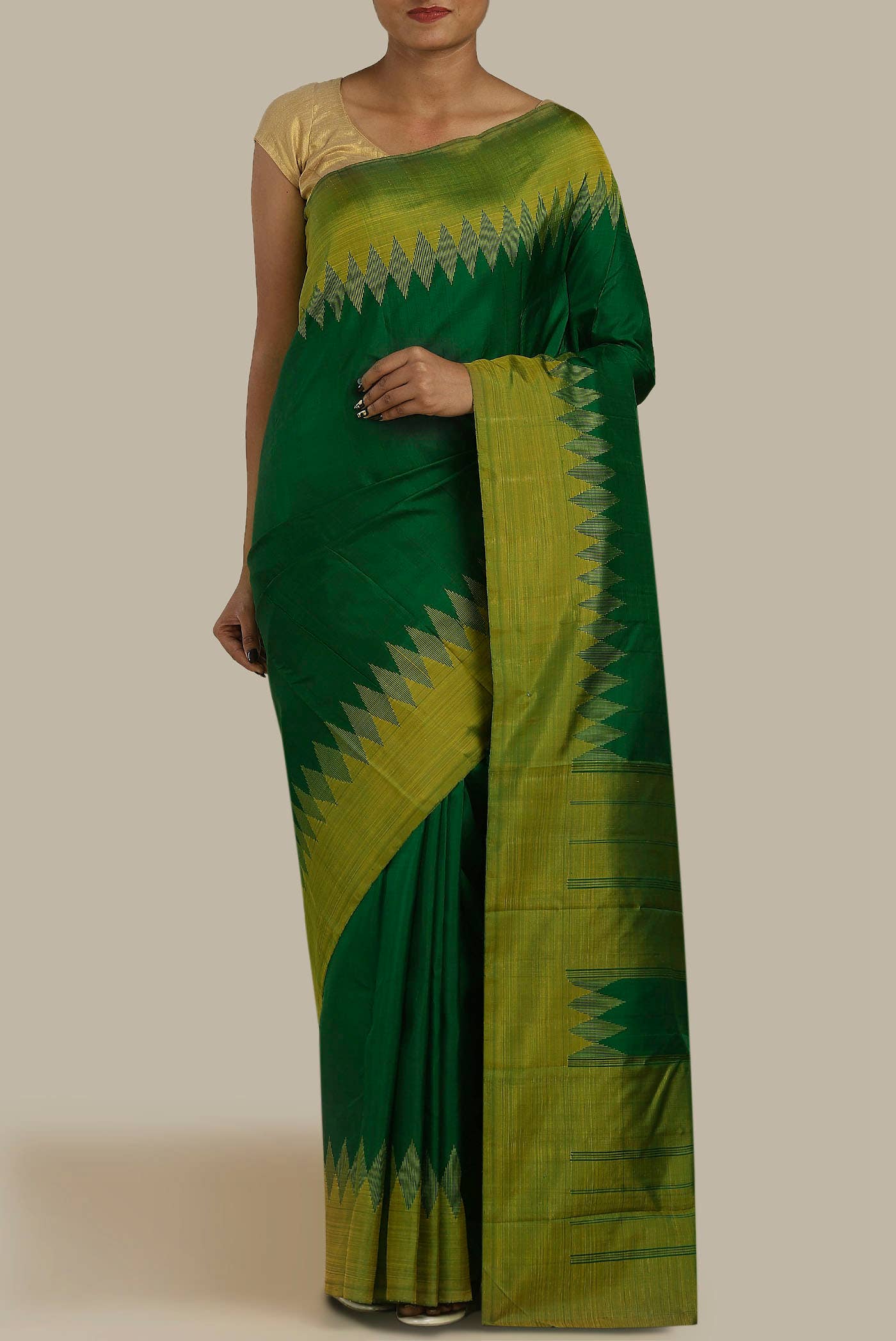 Green Kanchipuram Silk Saree