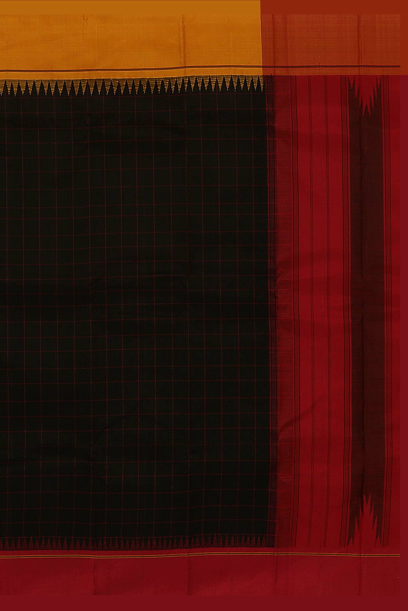 Black Kanchipuram Silk Saree