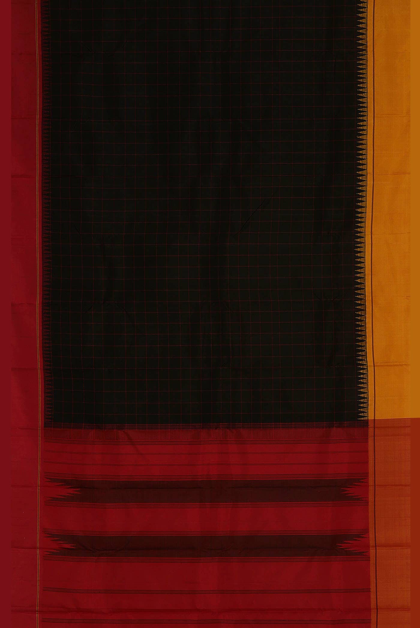 Black Kanchipuram Silk Saree