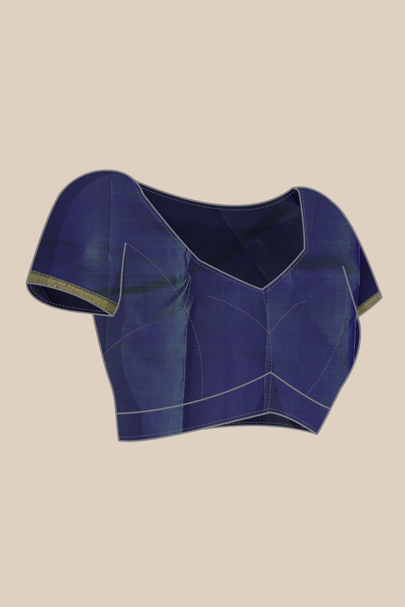 Blue Kanchipuram Silk Saree