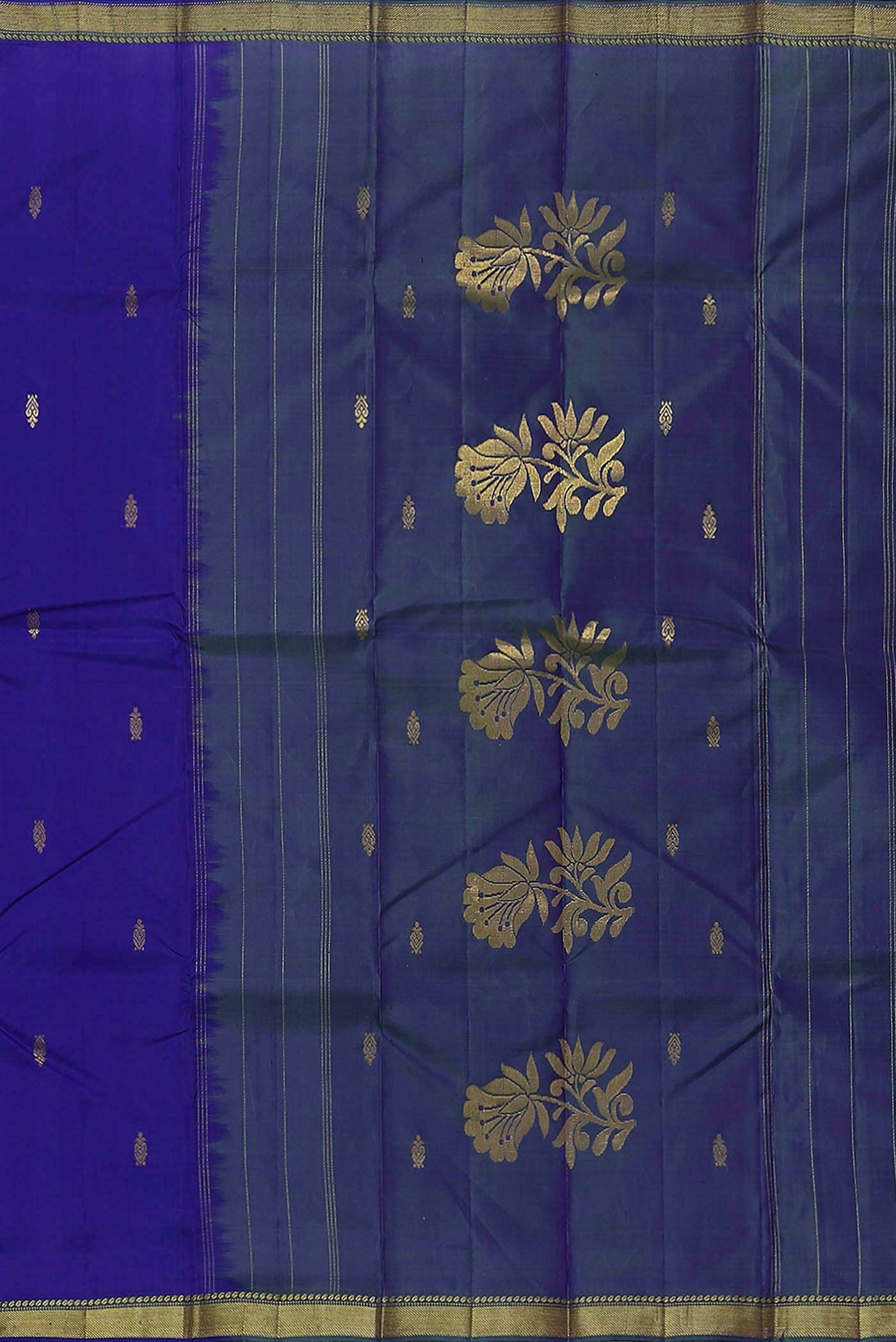 Blue Kanchipuram Silk Saree