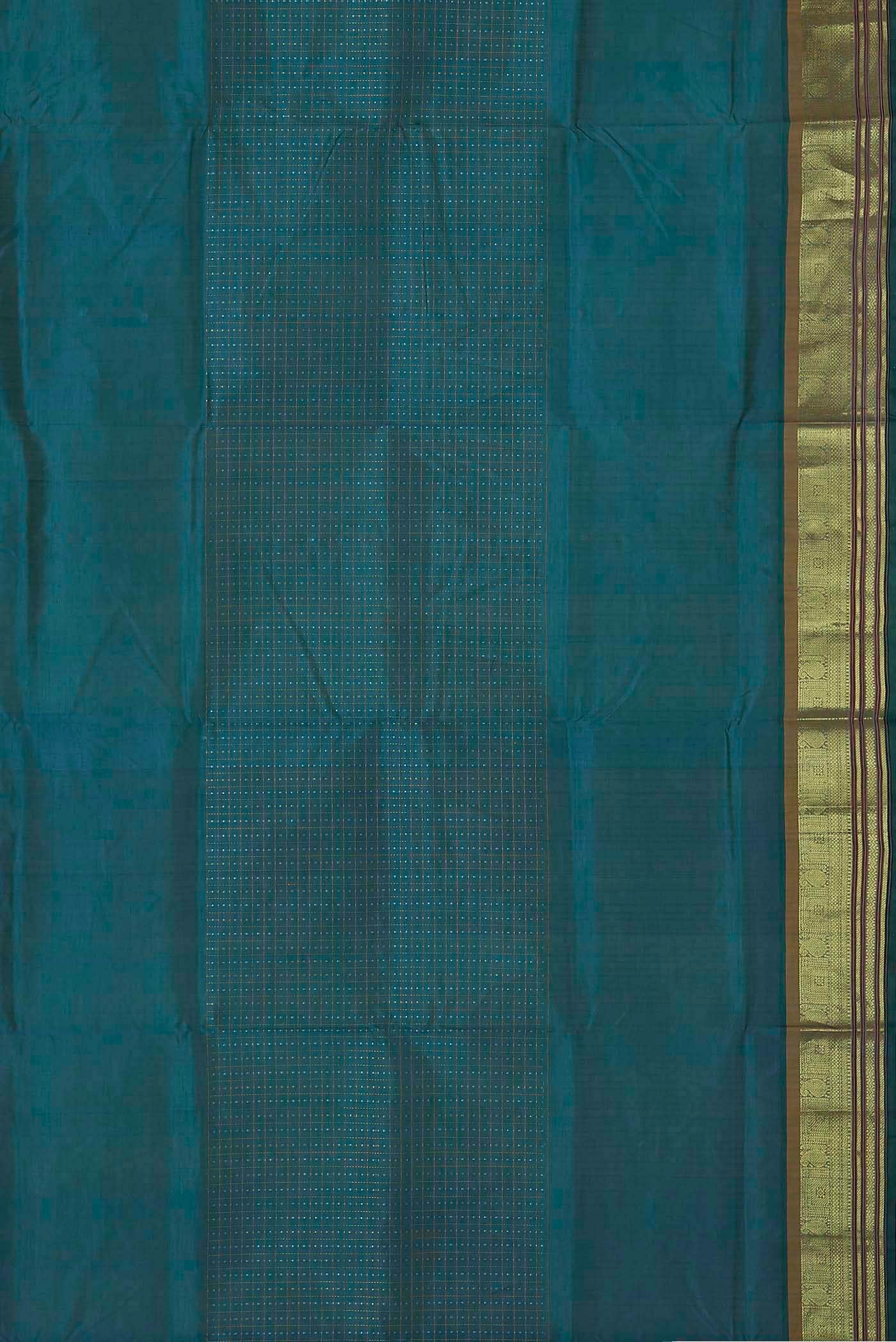 Blue Silk Cotton Saree