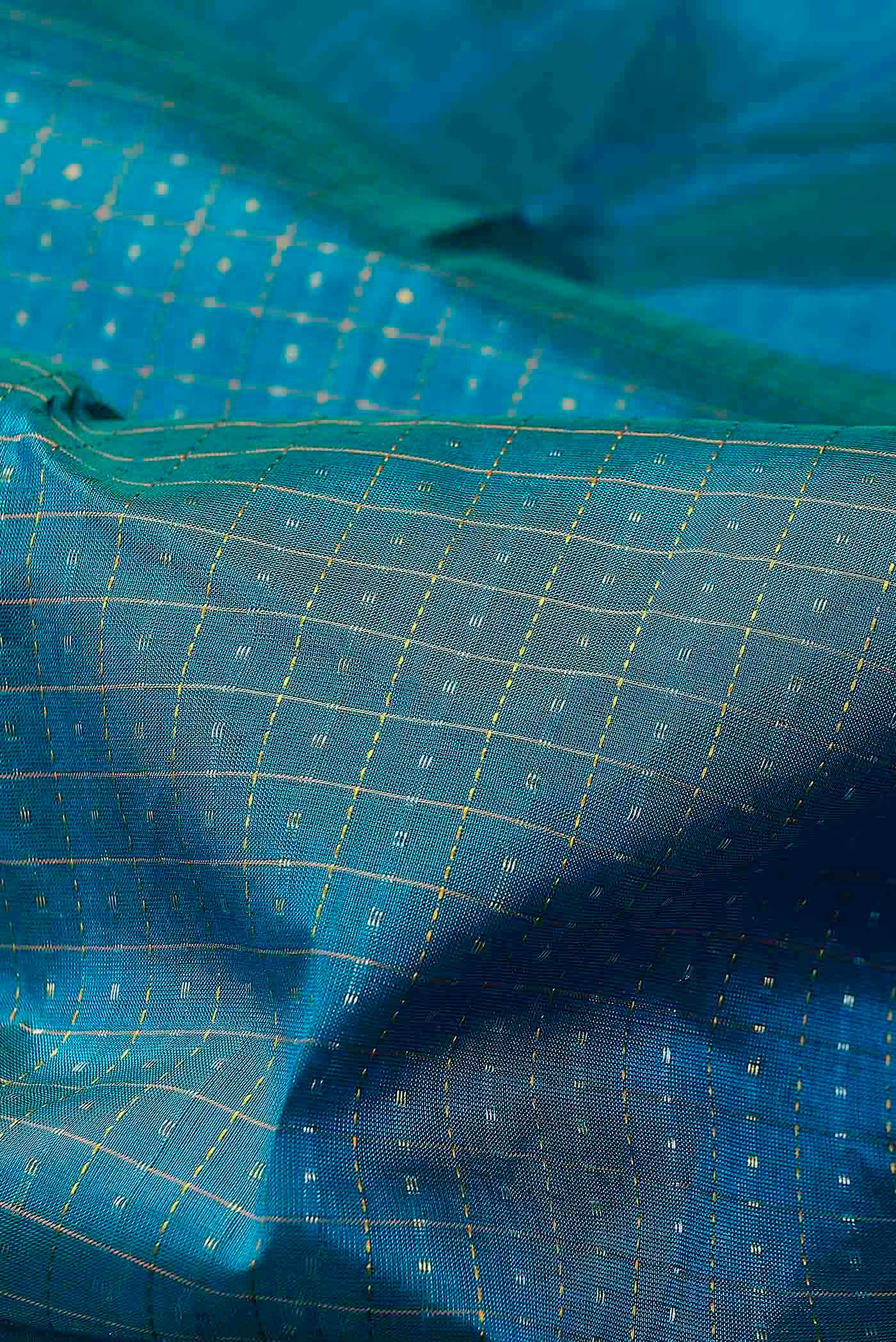 Blue Silk Cotton Saree