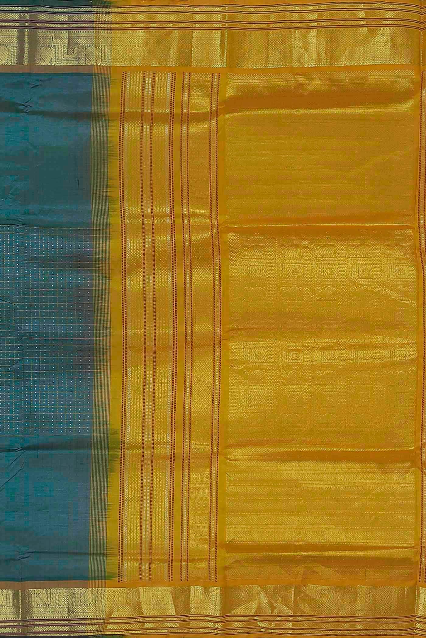 Blue Silk Cotton Saree