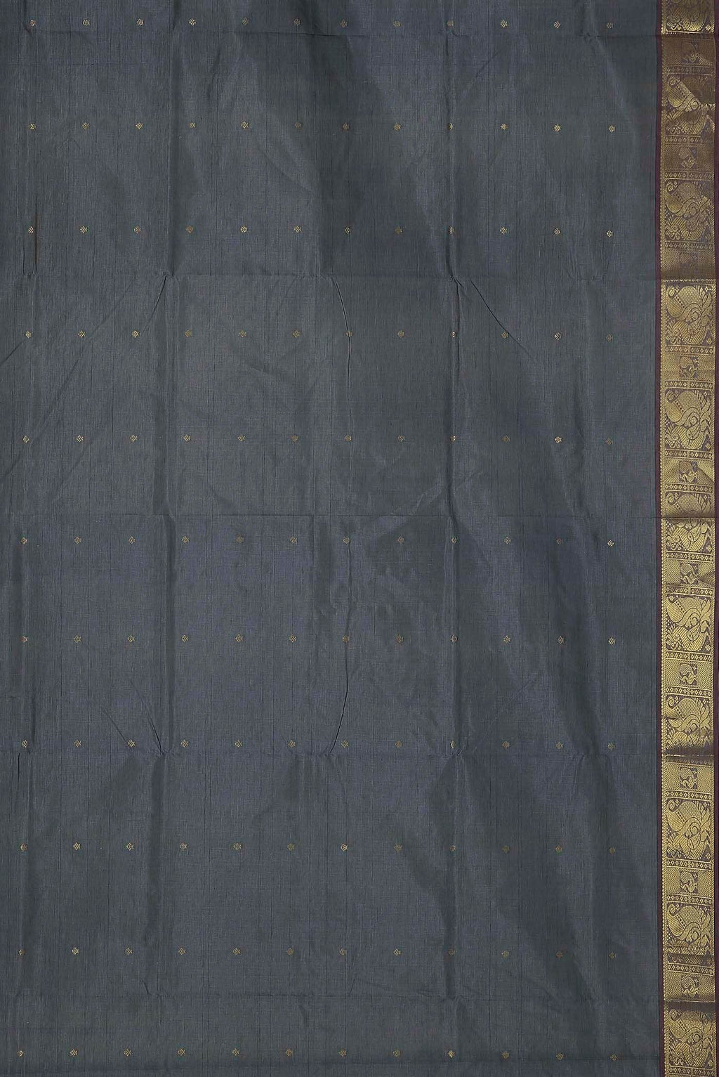 Grey Silk Cotton Saree