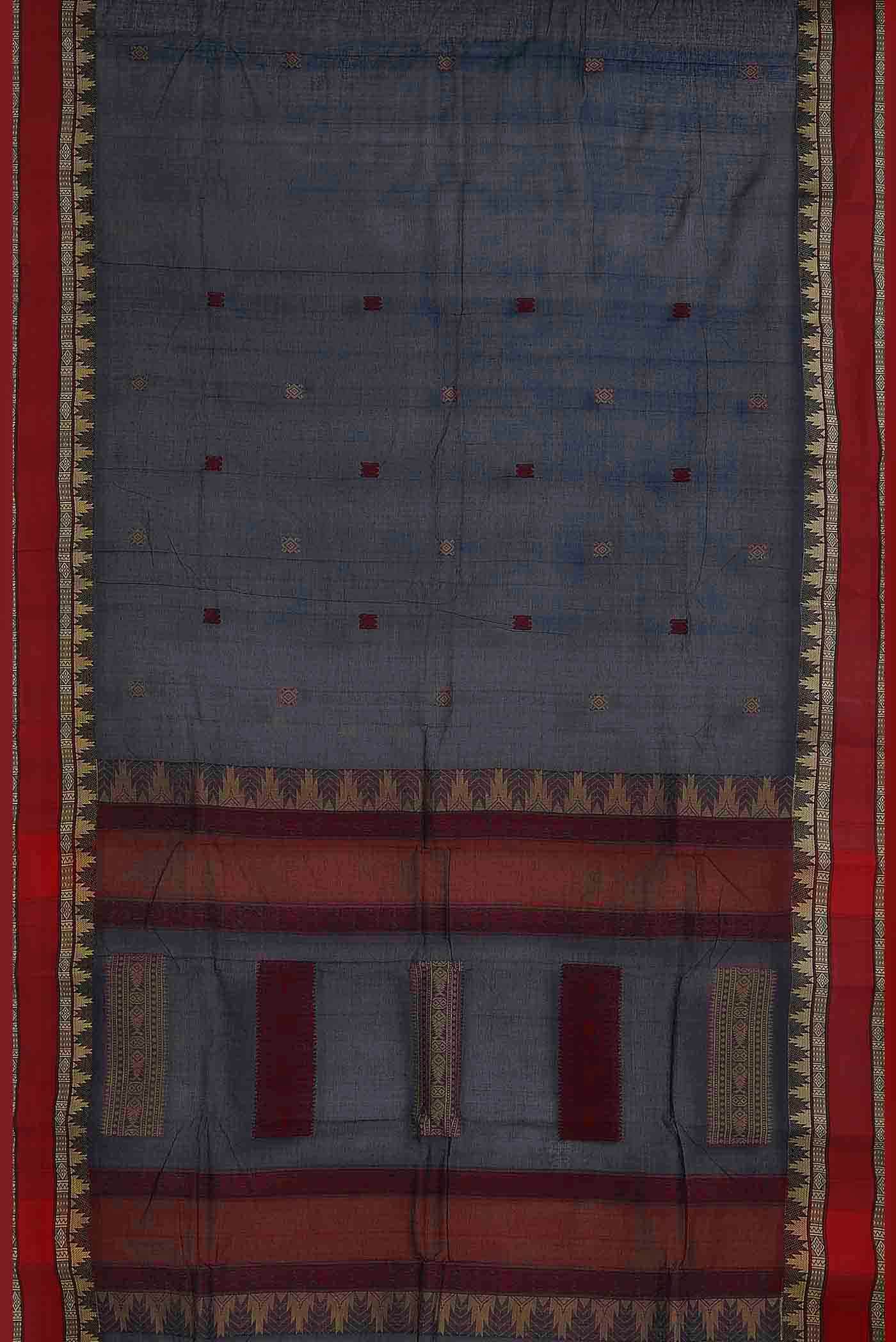 Blue Bengal Cotton Saree