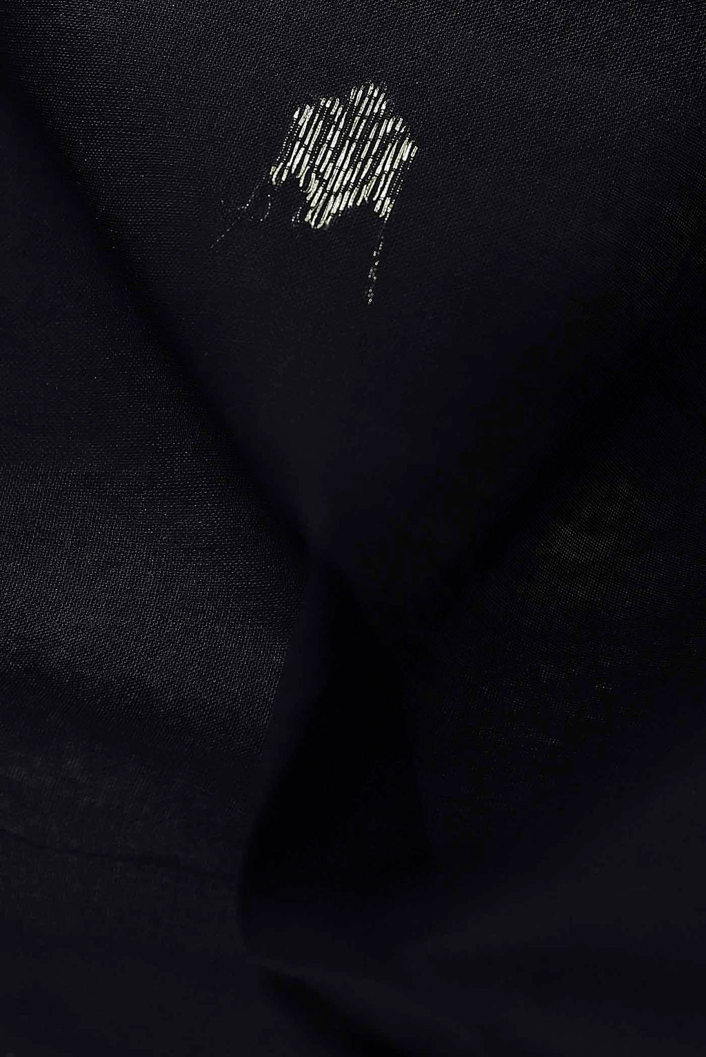 Black Maheshwari Silk Cotton Saree