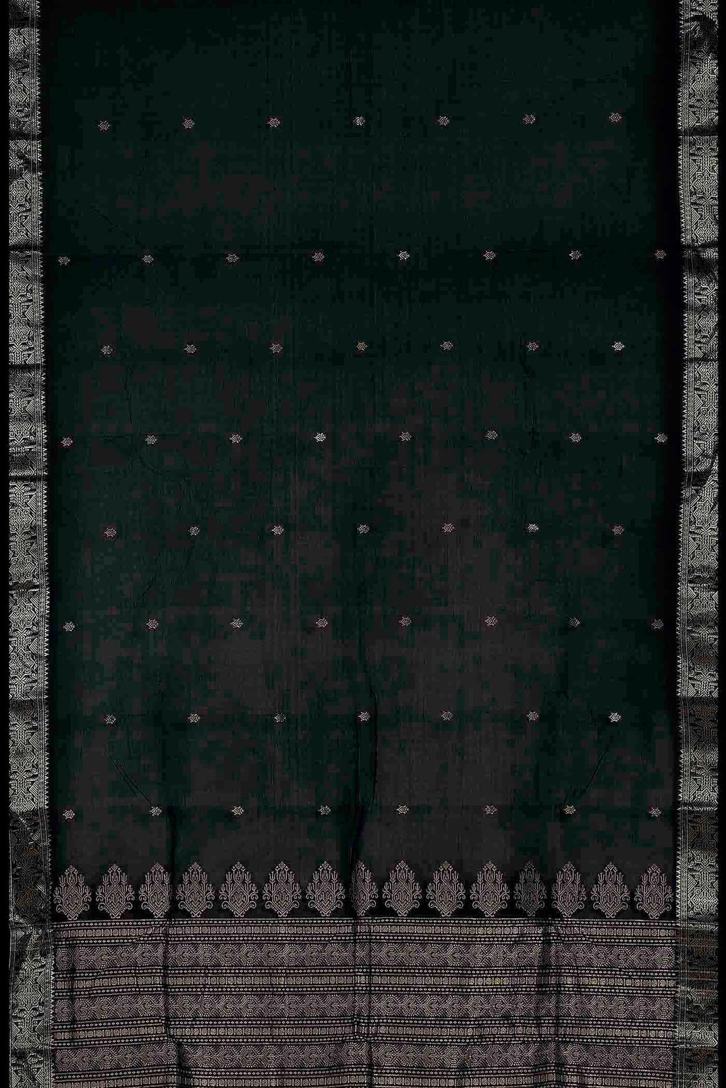Black Maheshwari Silk Cotton Saree