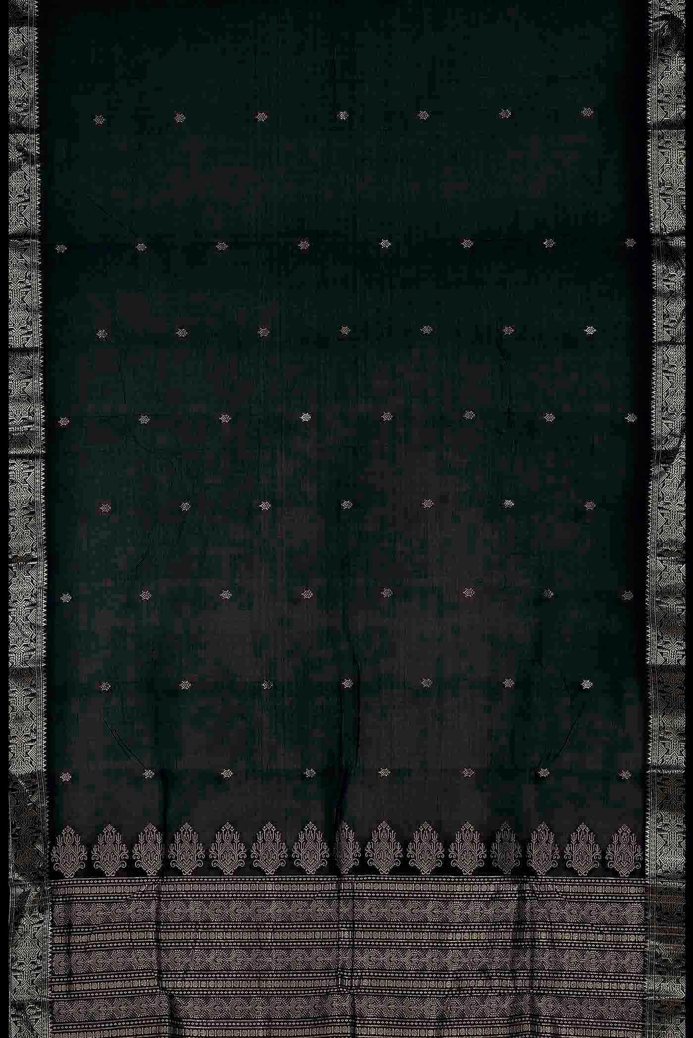 Black Maheshwari Silk Cotton Saree