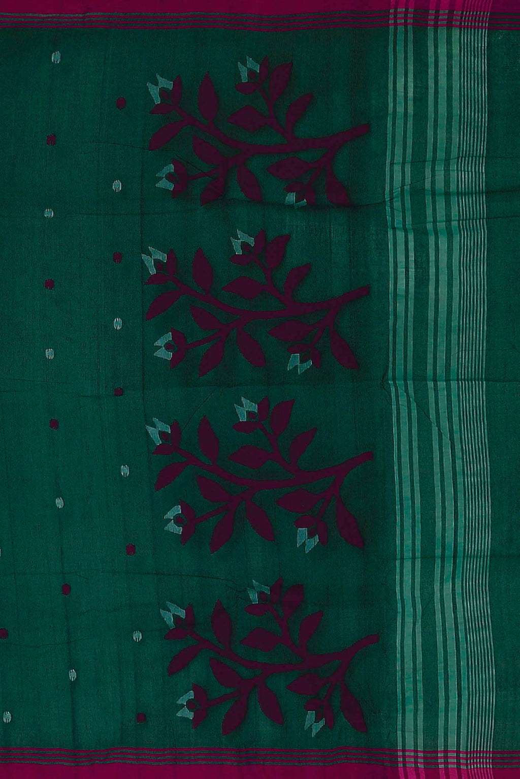 Green Bengal Cotton Saree