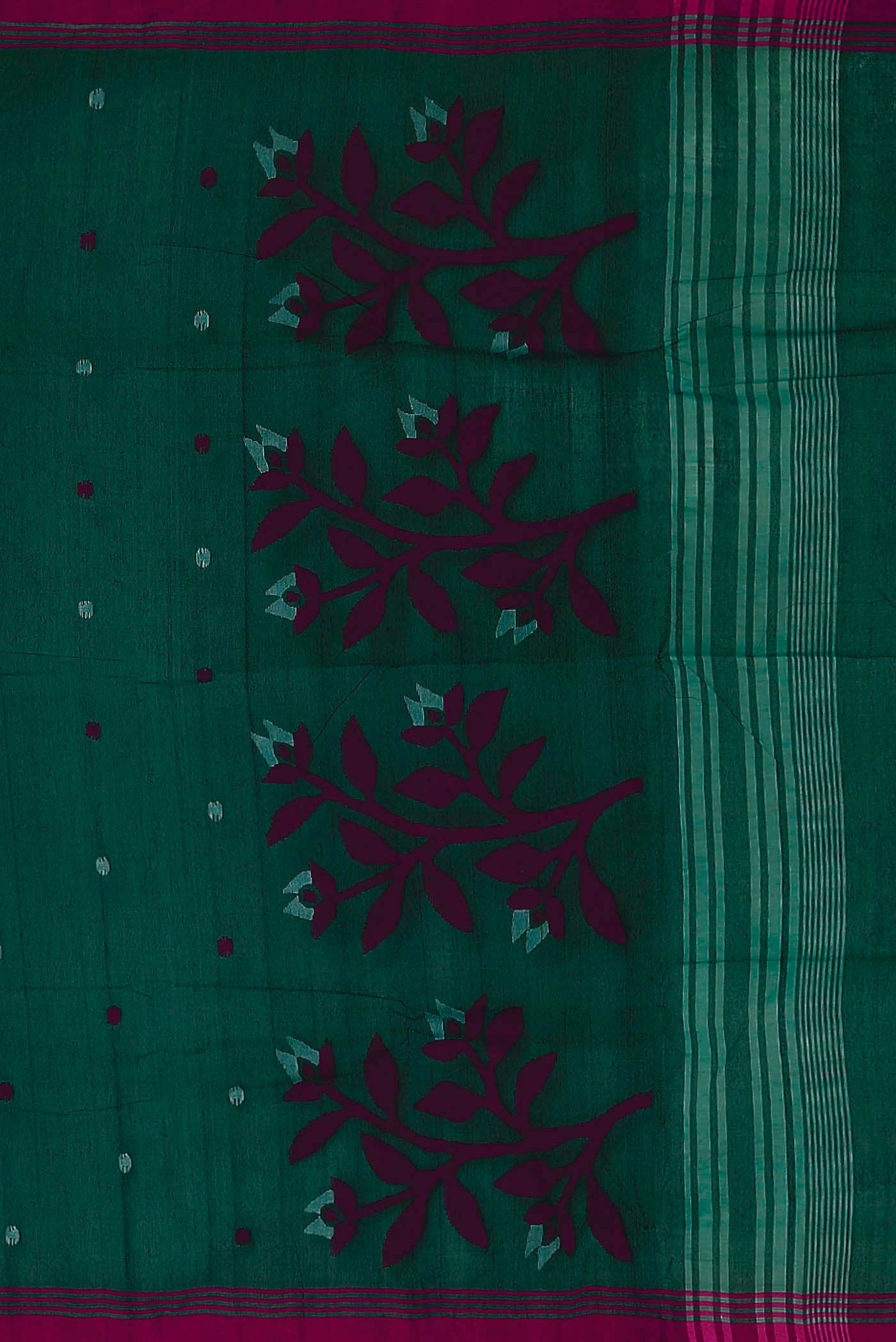 Green Bengal Cotton Saree