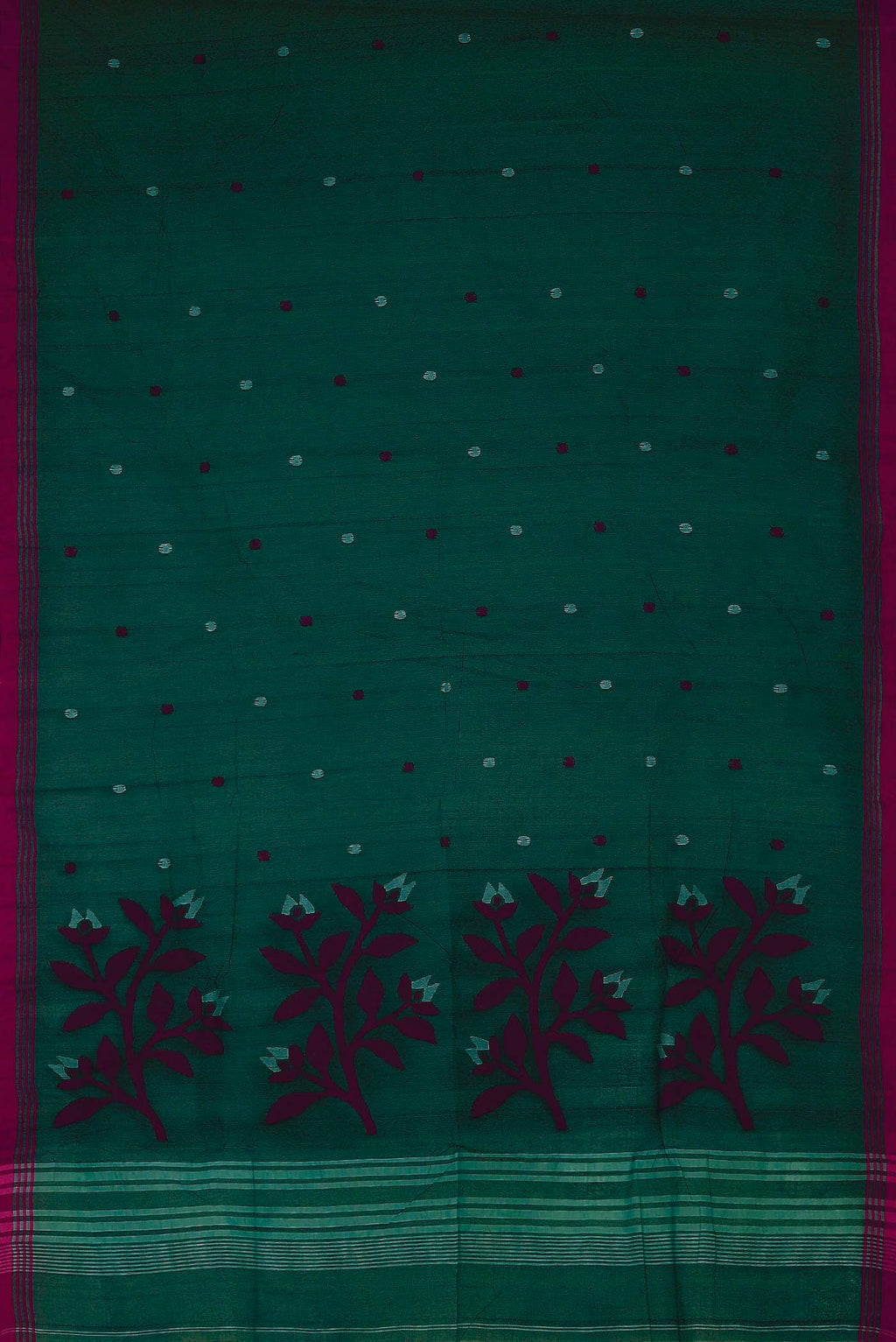 Green Bengal Cotton Saree