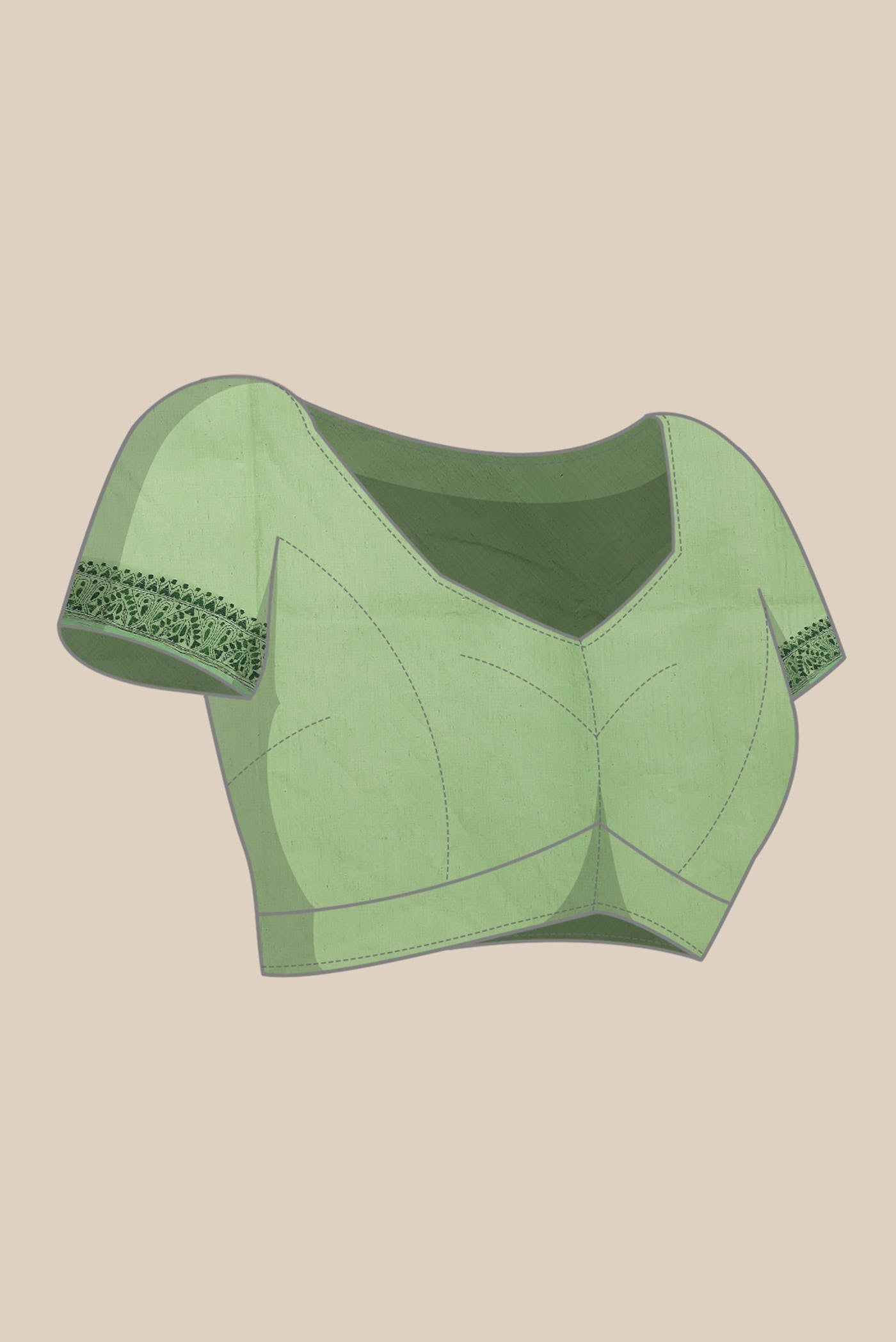 Green Bengal Cotton Saree