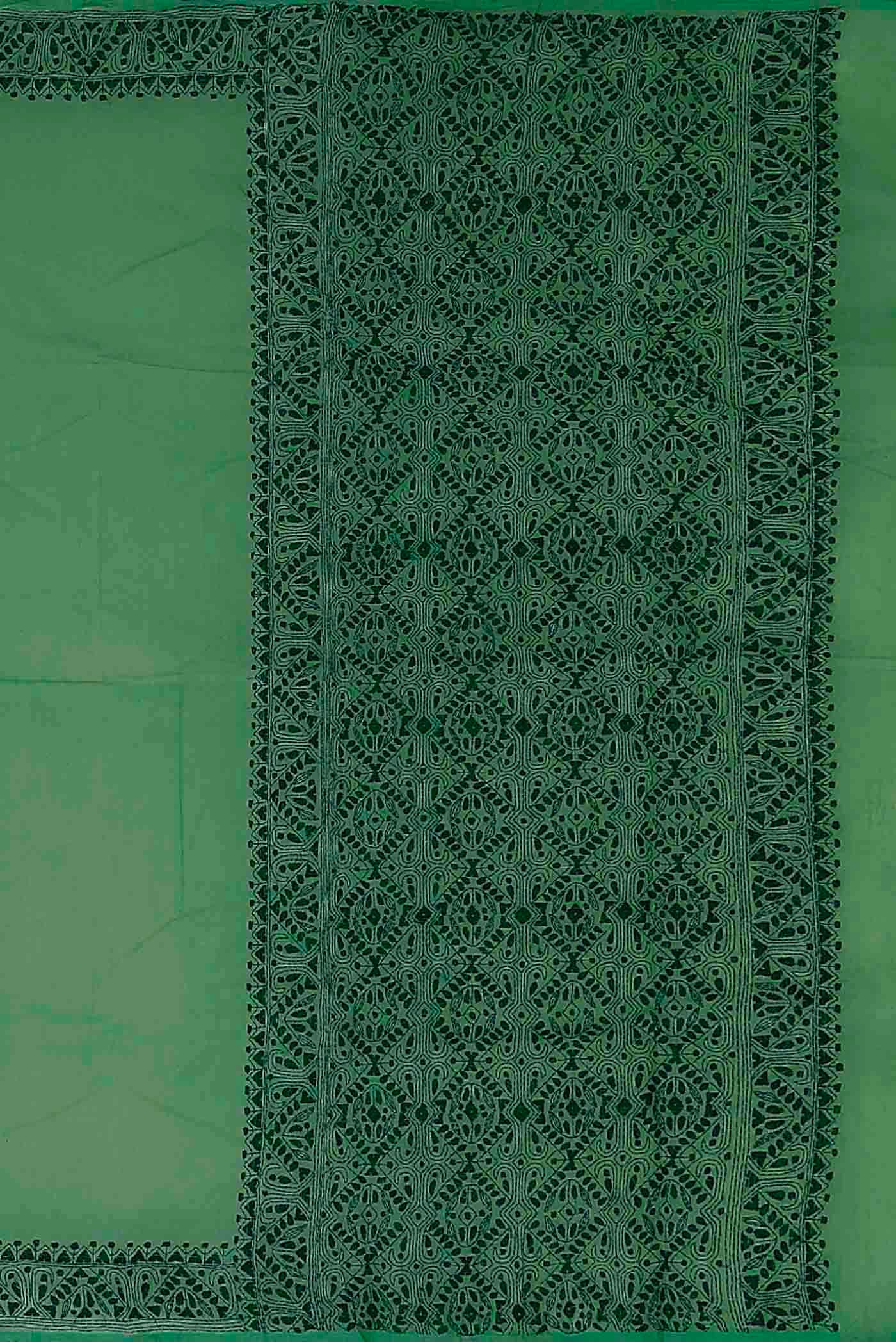 Green Bengal Cotton Saree
