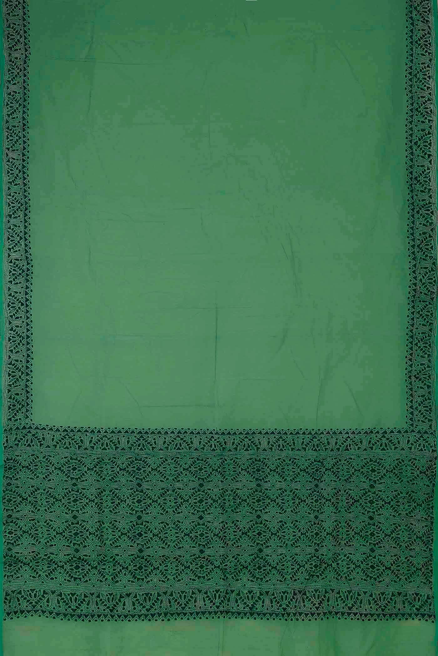 Green Bengal Cotton Saree