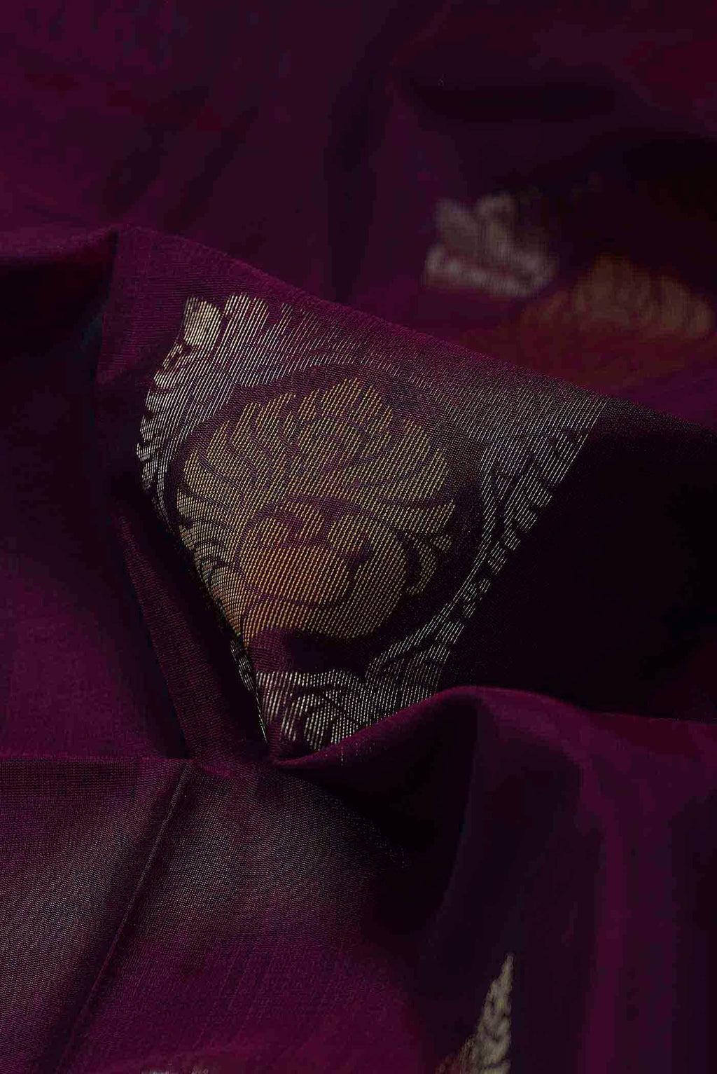 Purple Silk Cotton Saree