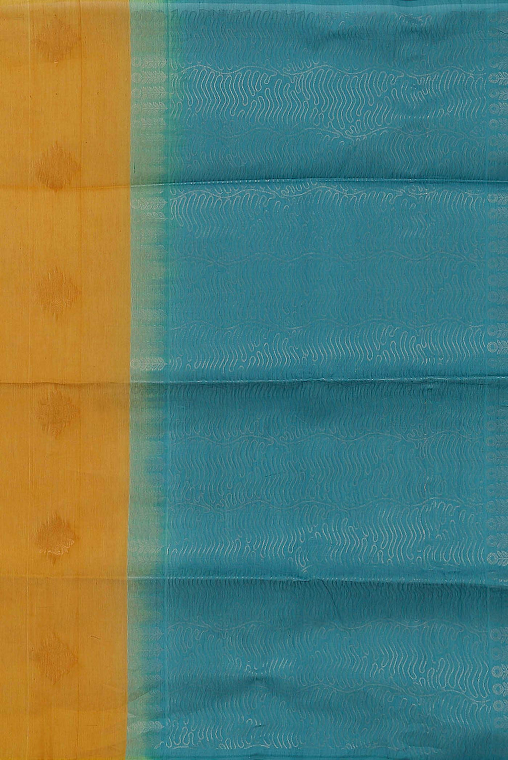 Yellow Silk Cotton Saree
