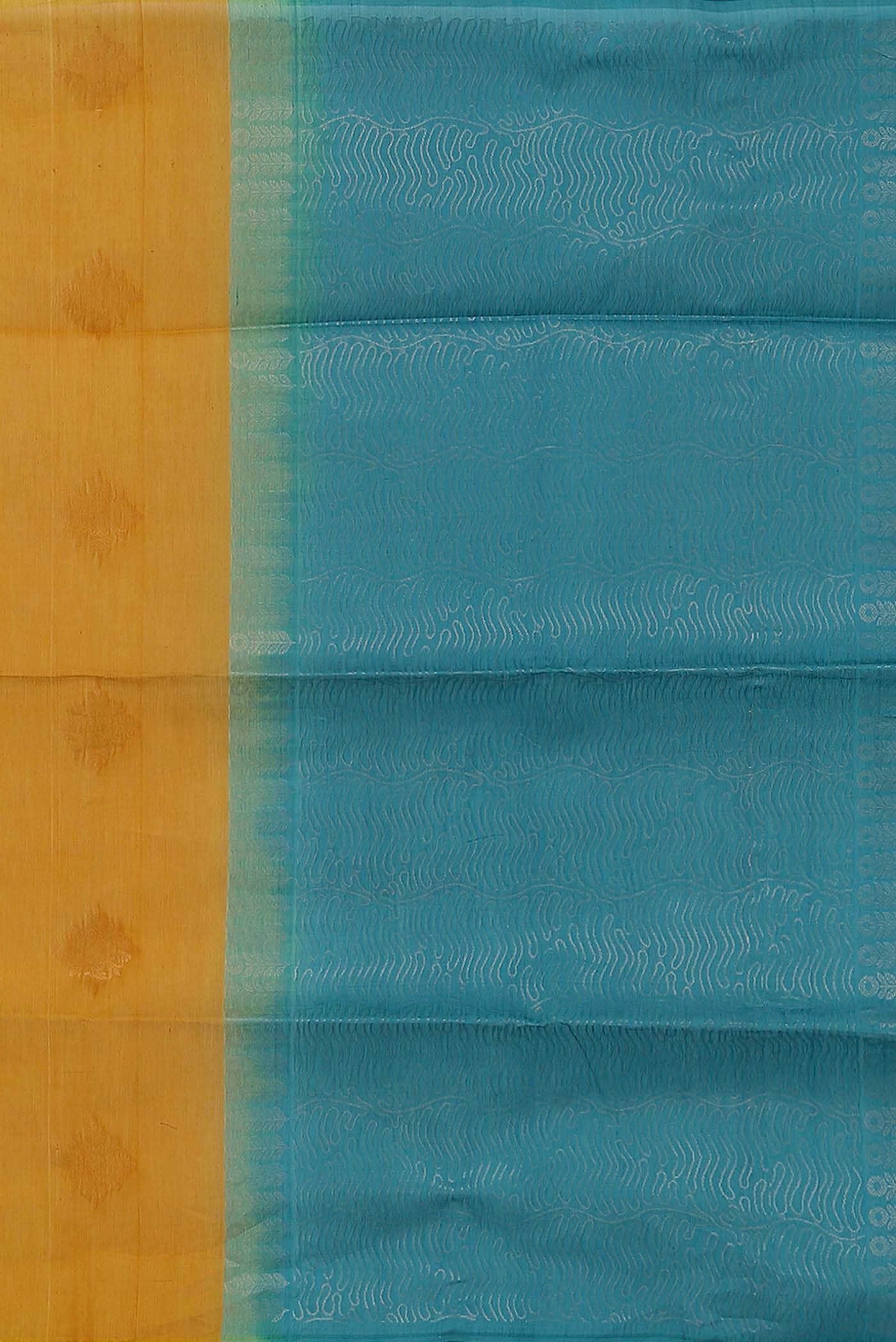 Yellow Silk Cotton Saree