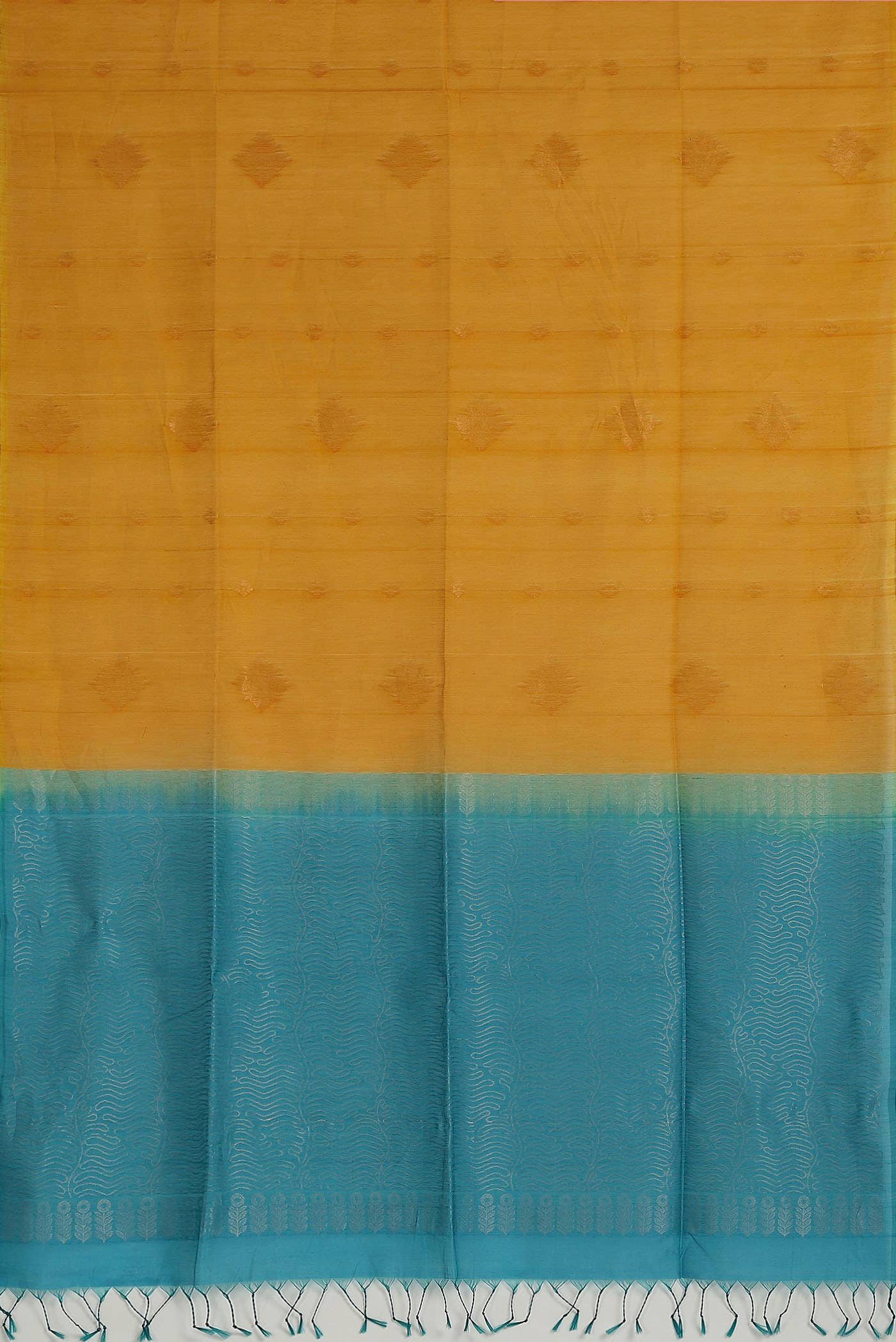 Yellow Silk Cotton Saree