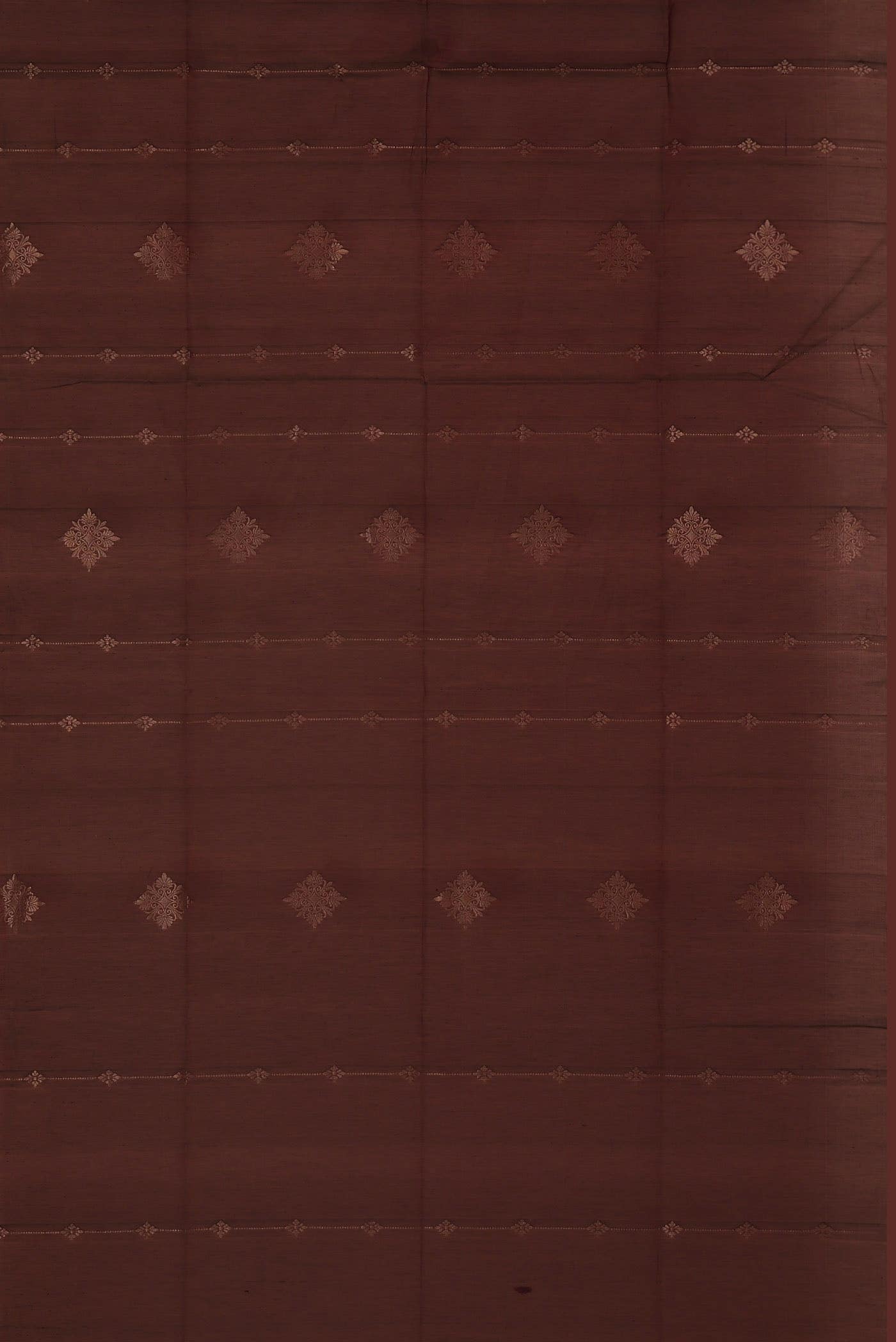 Brown Silk Cotton Saree