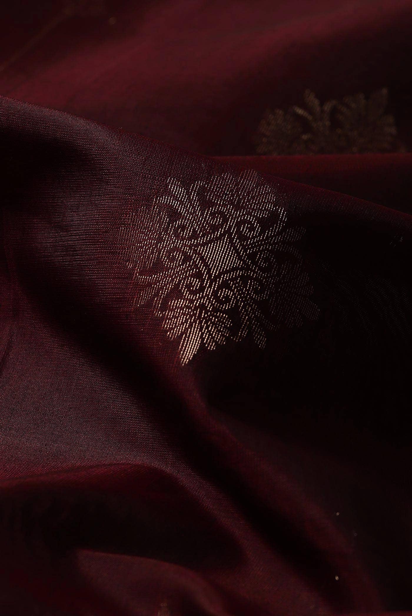 Brown Silk Cotton Saree
