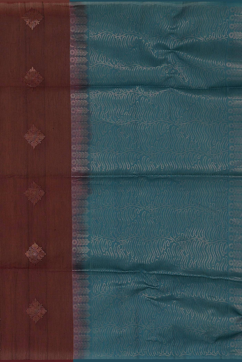 Brown Silk Cotton Saree
