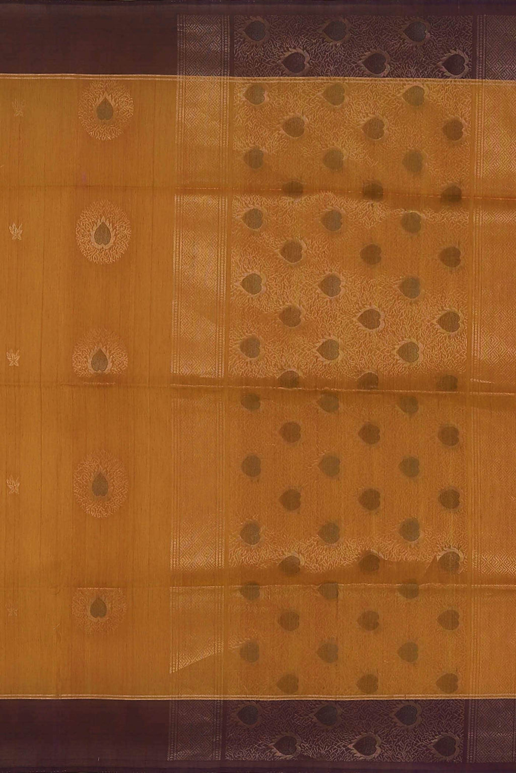 Mustard Silk Cotton Saree