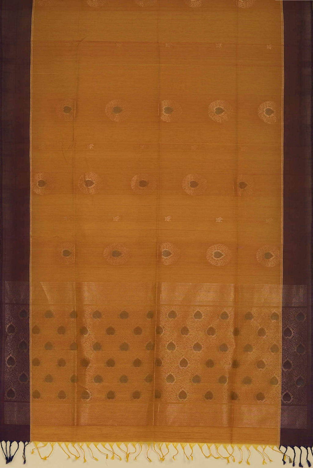 Mustard Silk Cotton Saree