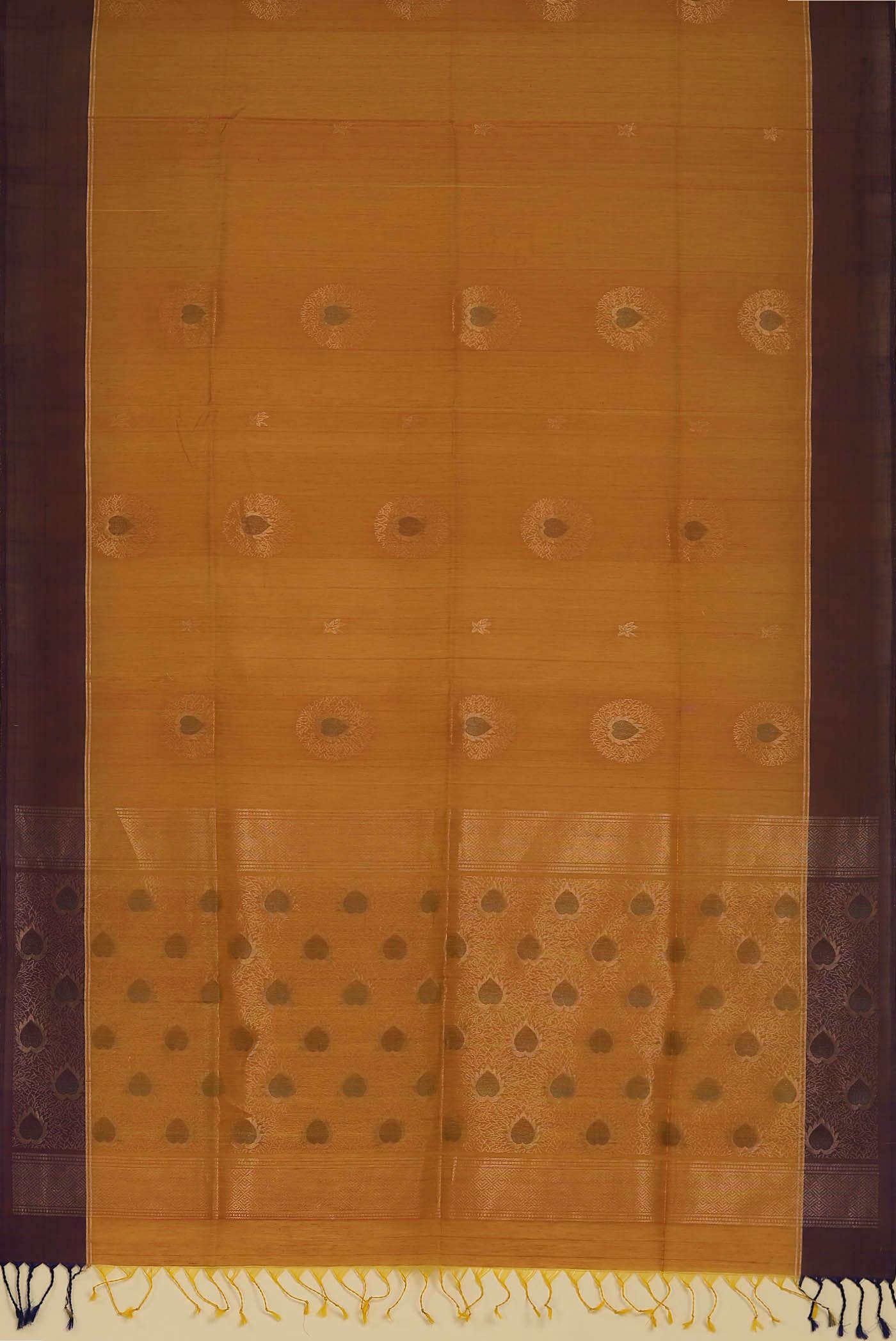 Mustard Silk Cotton Saree