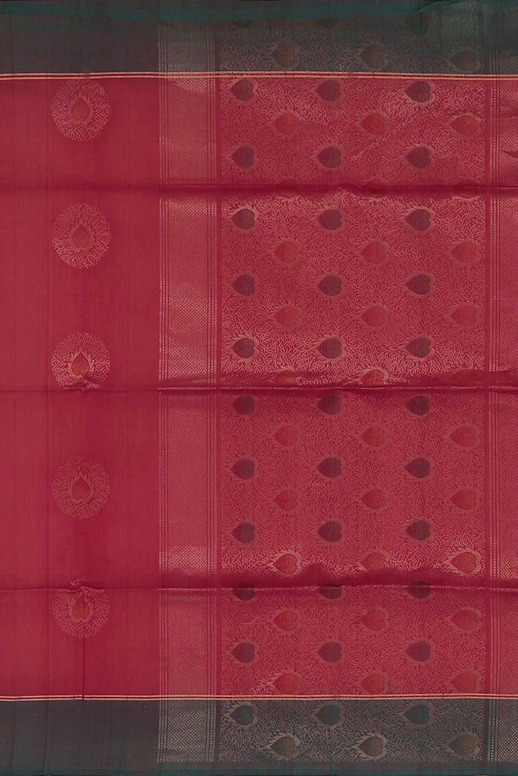 Red Silk Cotton Saree