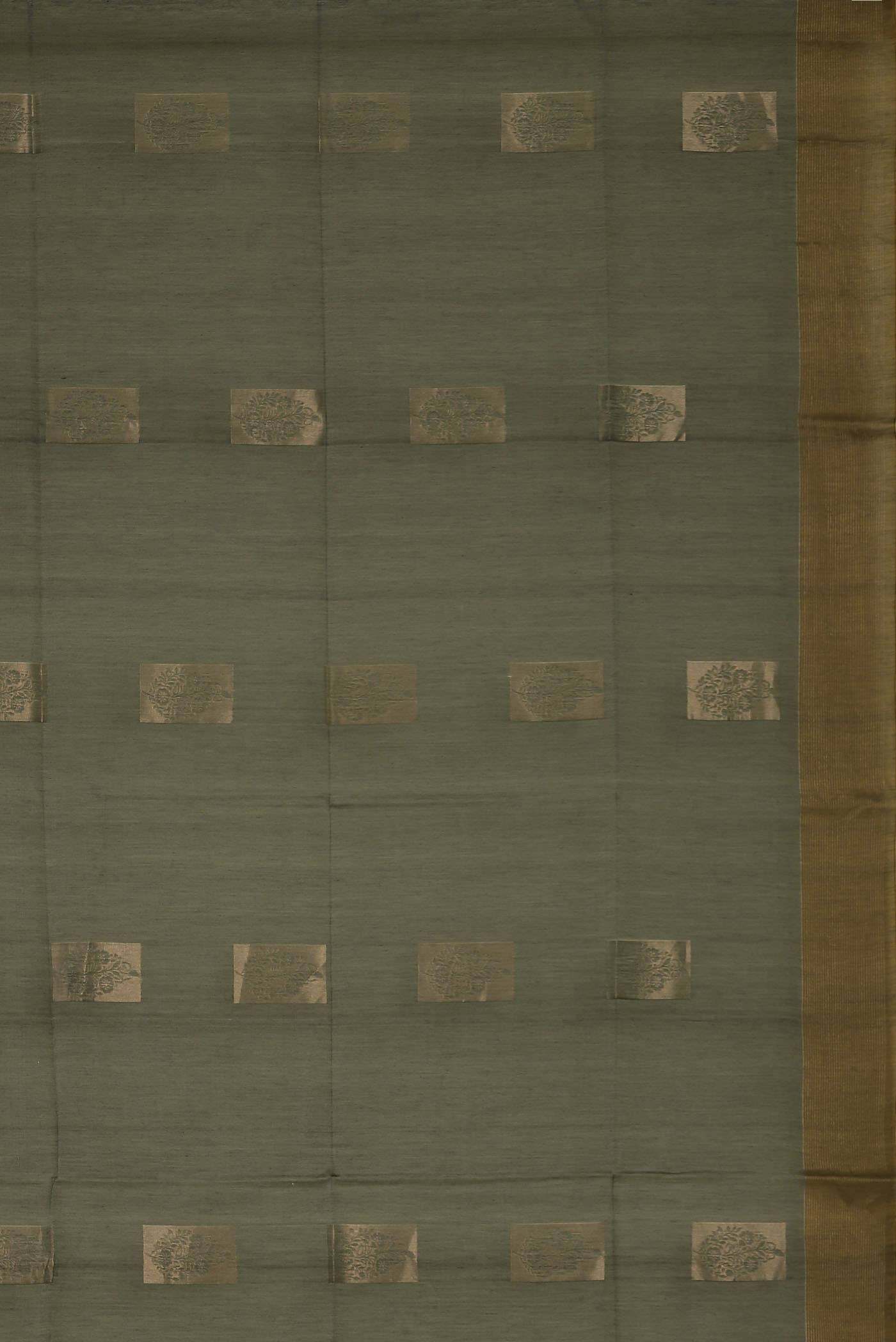 Grey Silk Cotton Saree