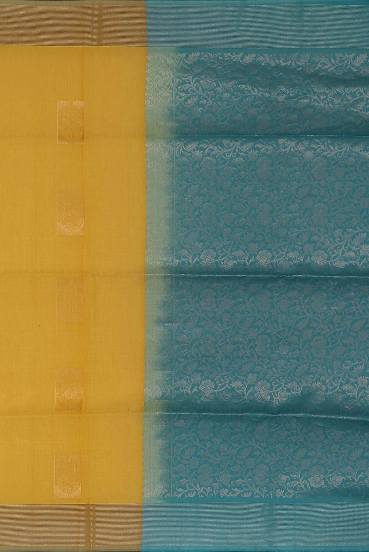 Yellow Silk Cotton Saree