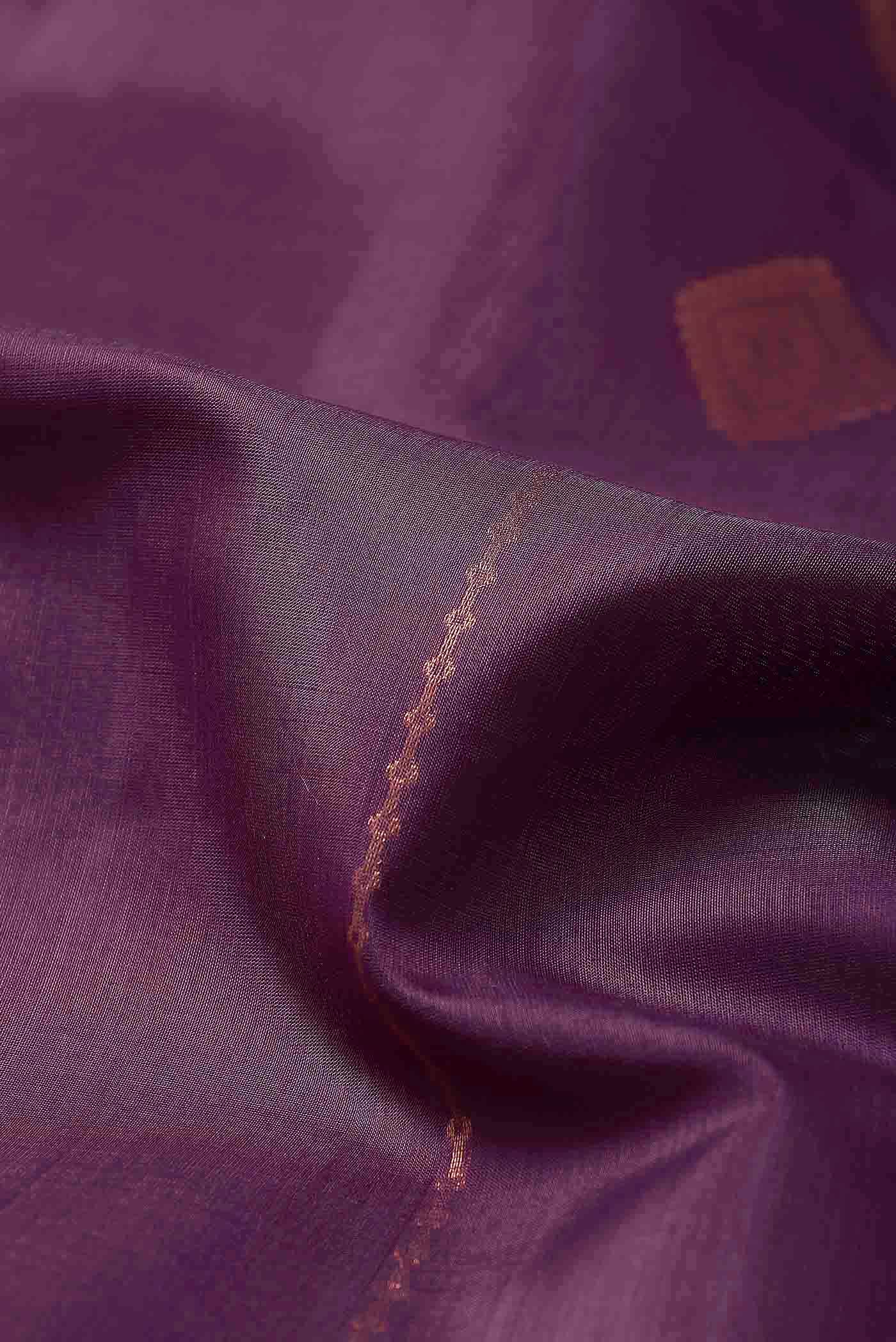 Lavender Silk Cotton Saree