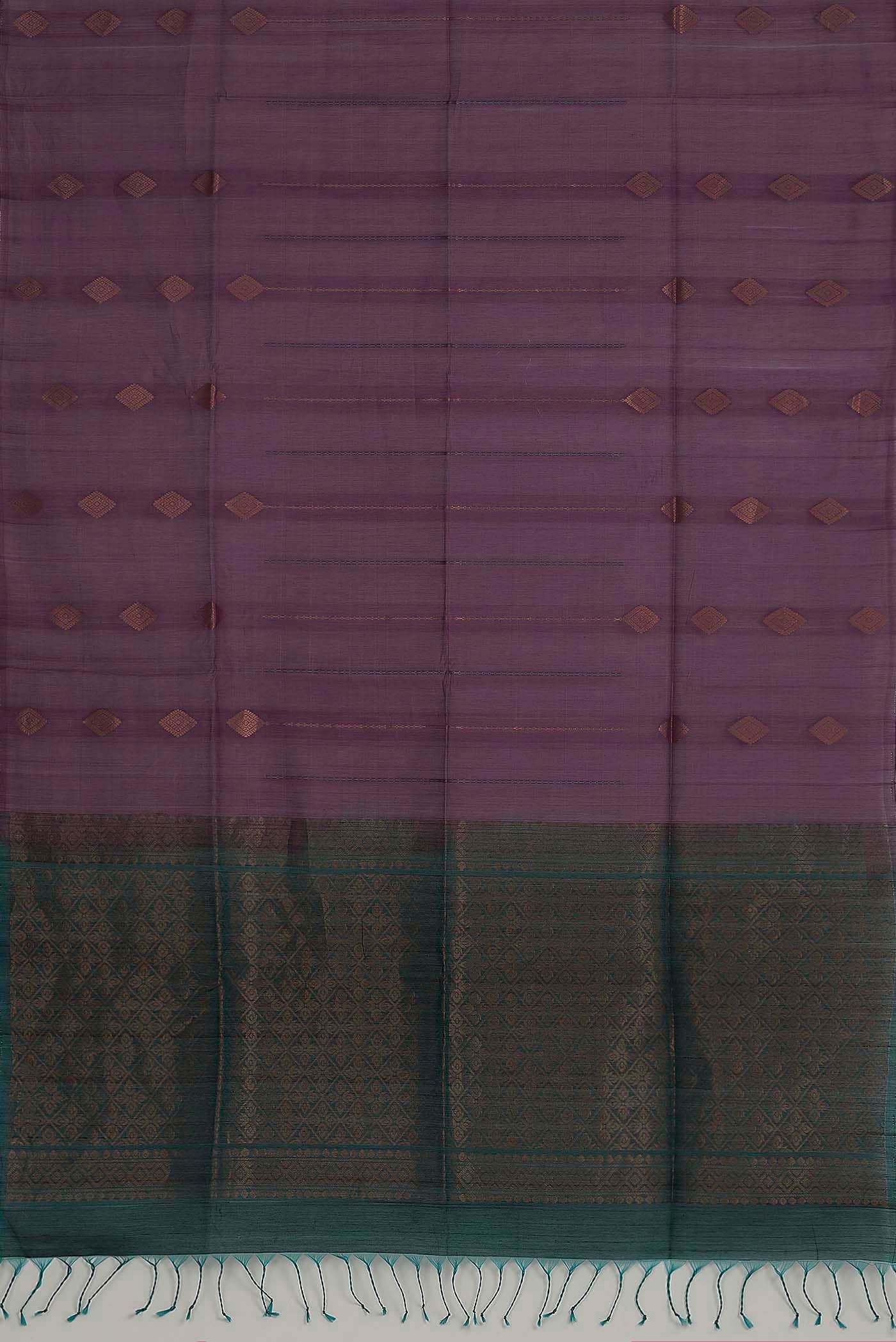Lavender Silk Cotton Saree