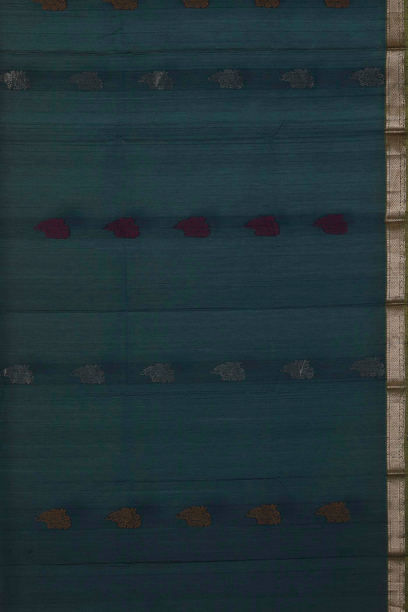 Blue Silk Cotton Saree