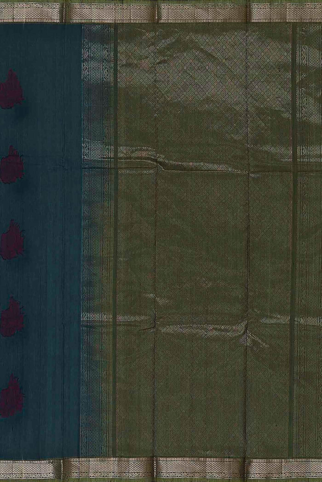 Blue Silk Cotton Saree
