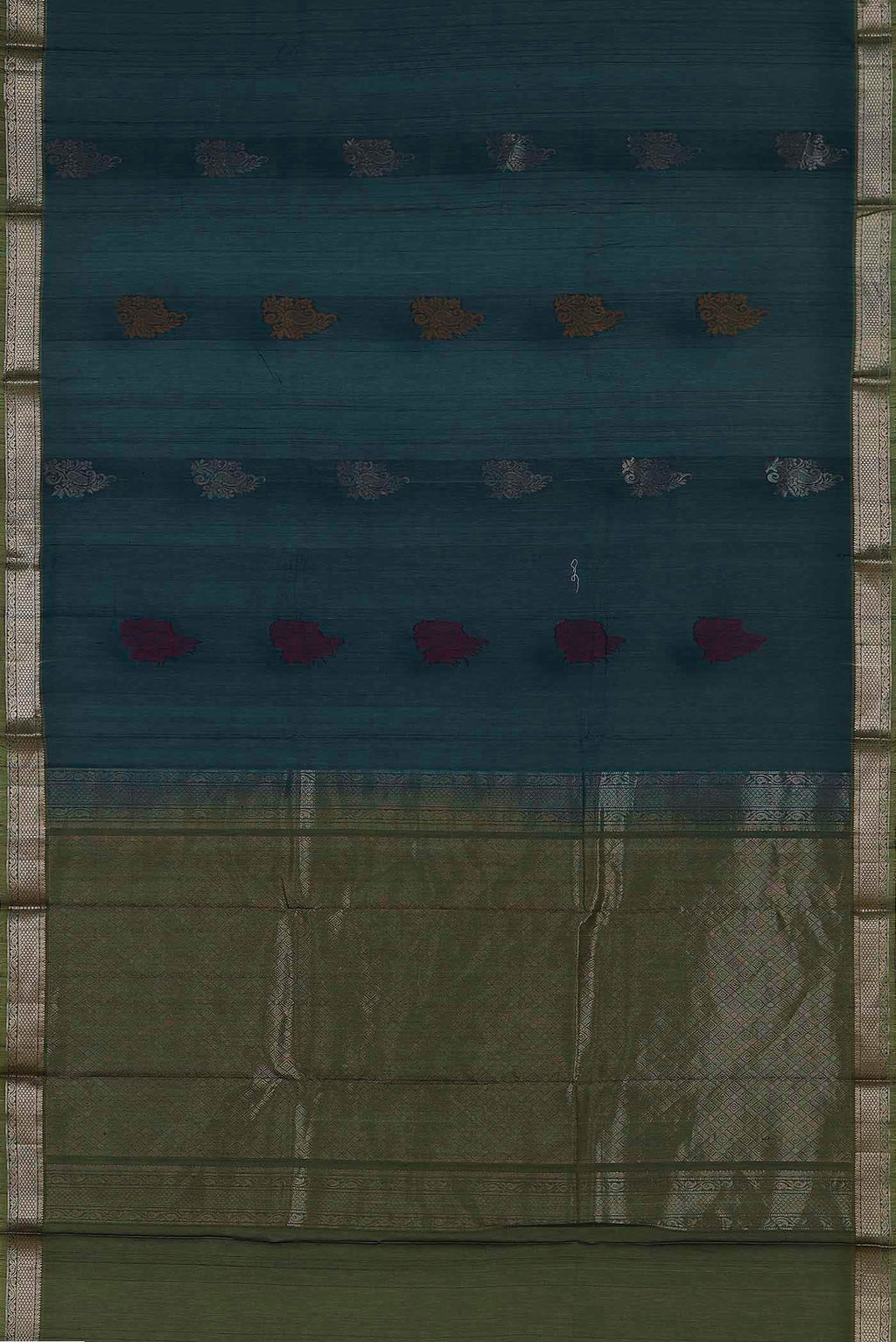 Blue Silk Cotton Saree