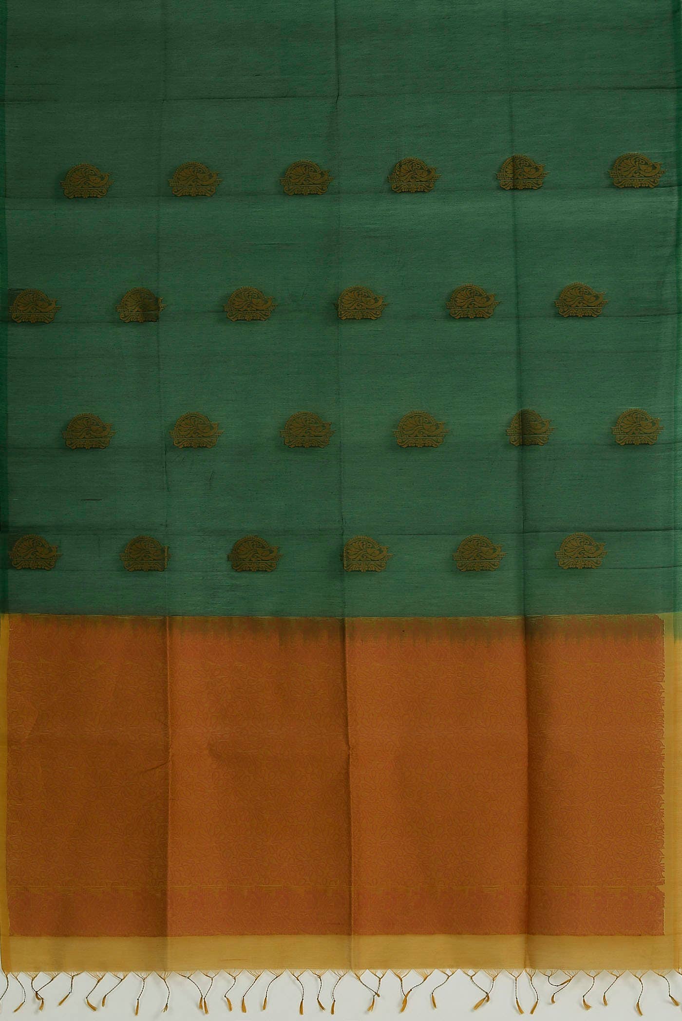 Green Silk Cotton Saree