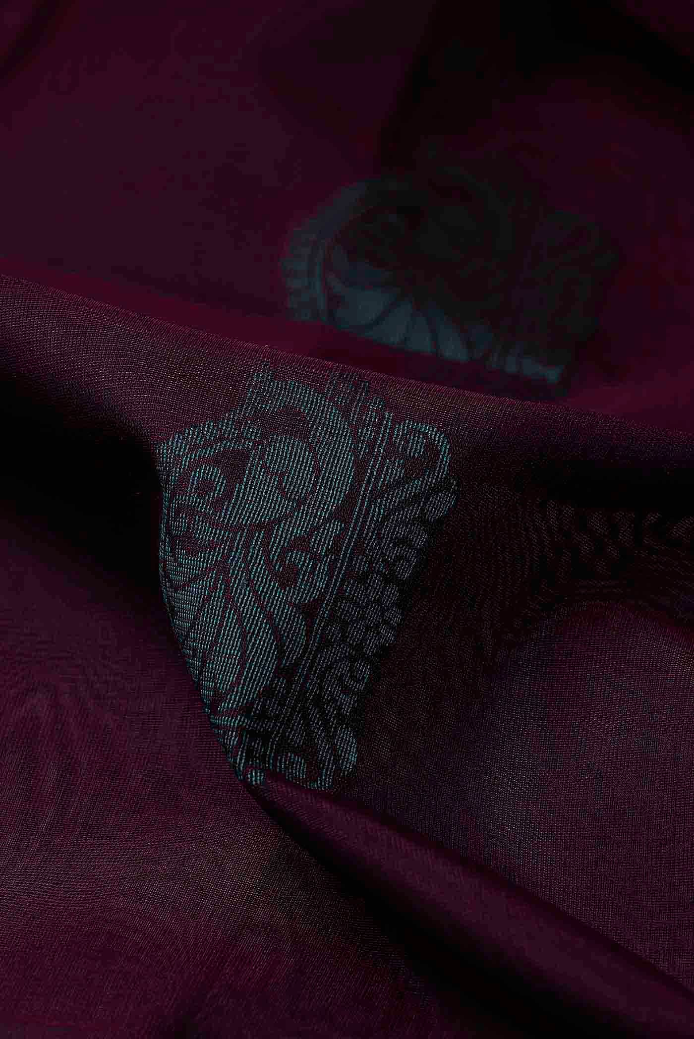 Purple Silk Cotton Saree