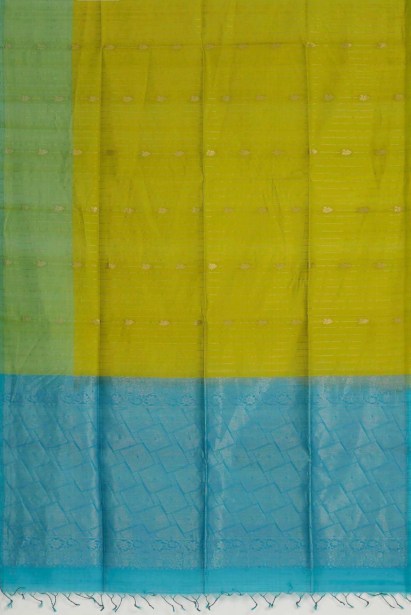 Green Silk Cotton Saree
