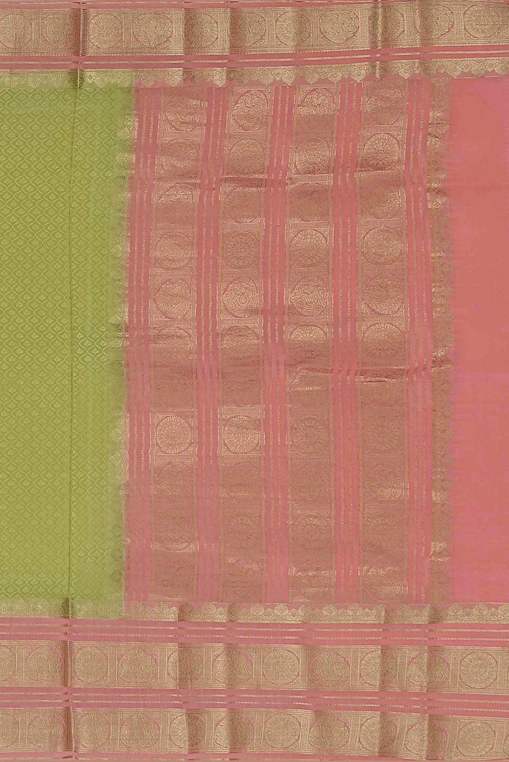 Pista Green Mysore Crepe Saree