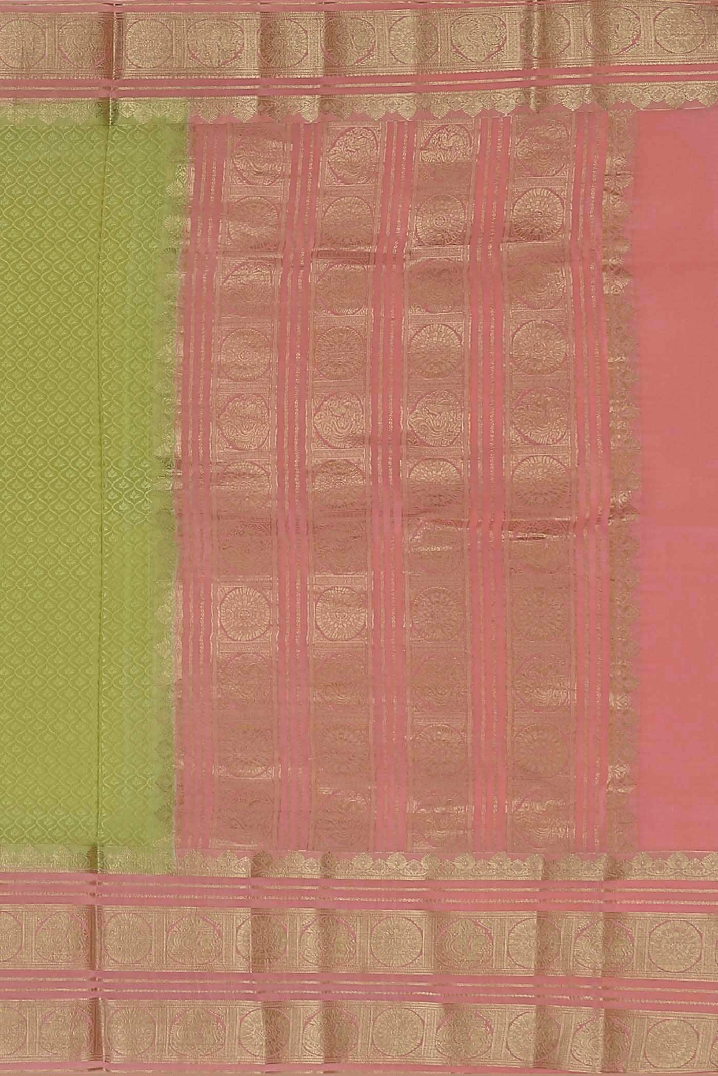 Pista Green Mysore Crepe Saree