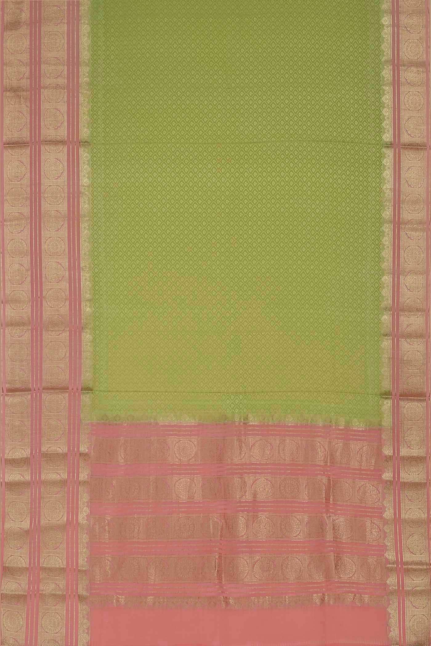 Pista Green Mysore Crepe Saree