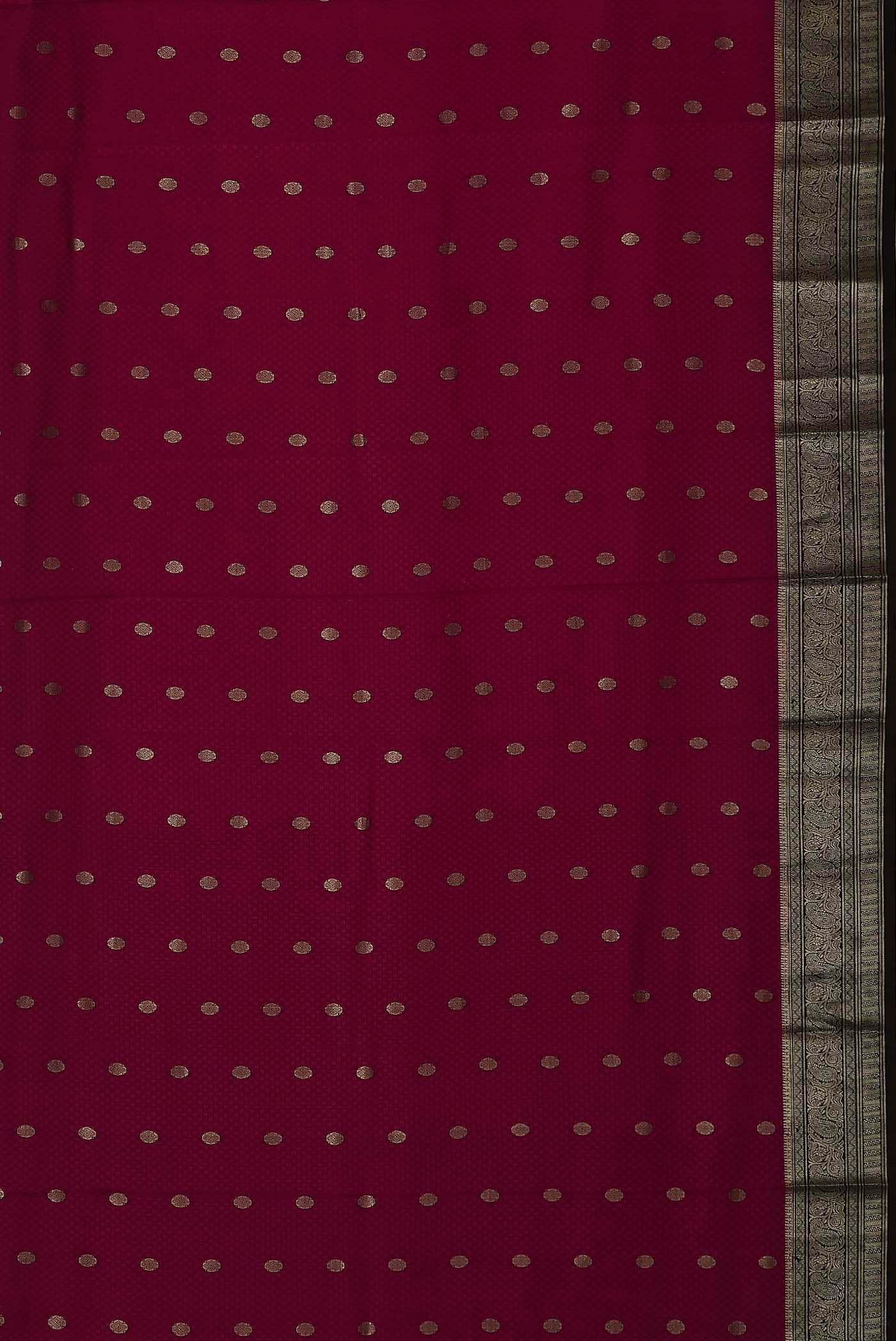 Maroon Mysore Crepe Saree