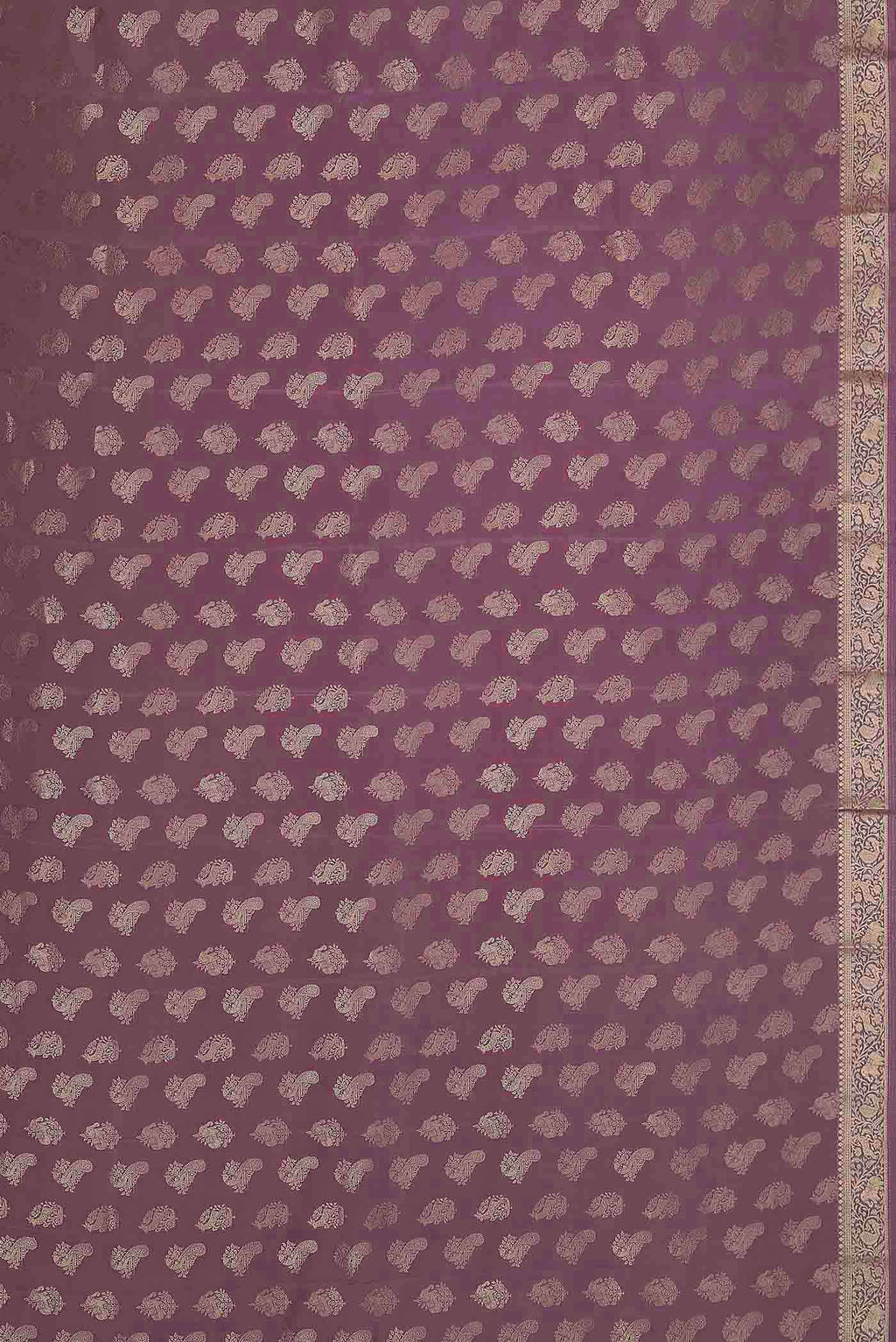 Lavender Mysore Crepe Saree
