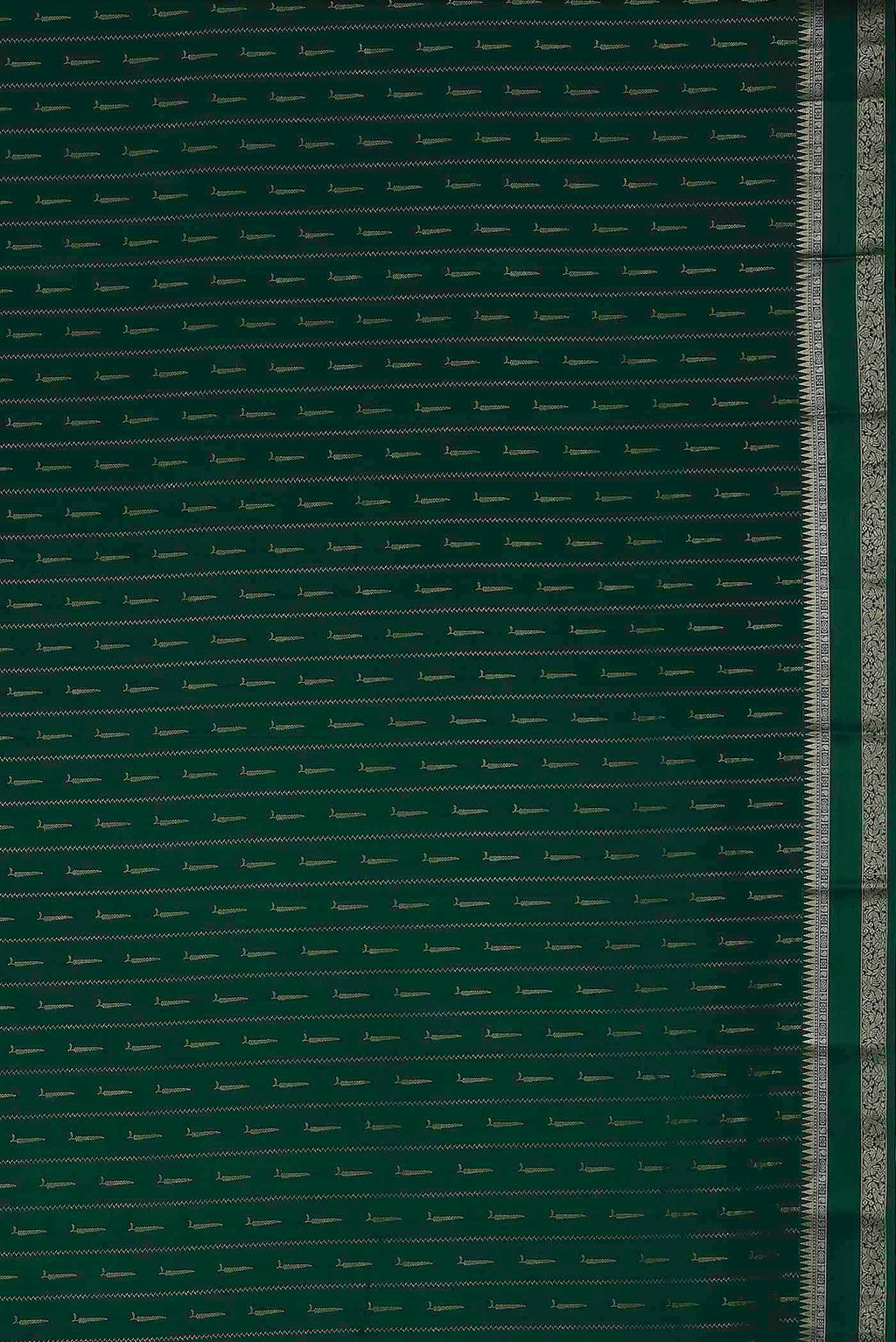 Green Mysore Crepe Saree