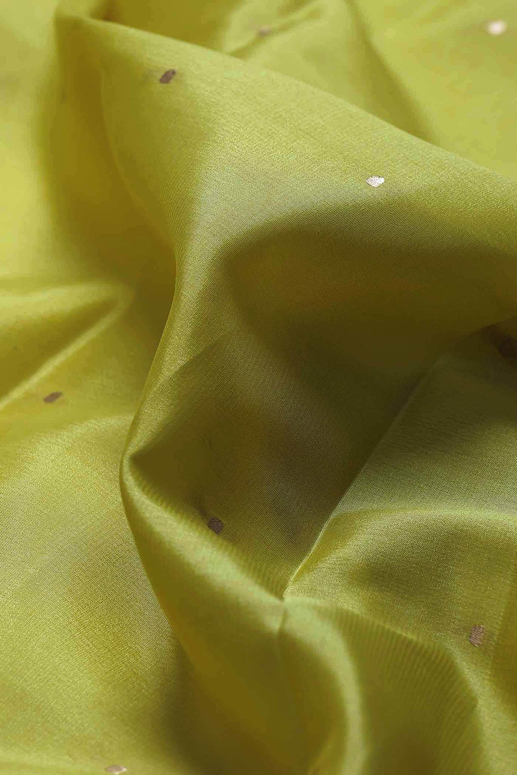 Yellow Mysore Crepe Saree